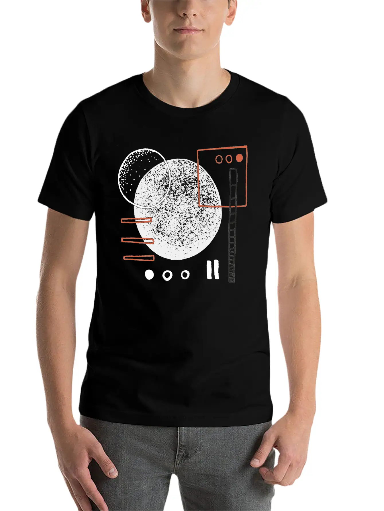 Abstract Artsy Art Essential Unisex Summer Tee – Soft Cotton Casual Fit