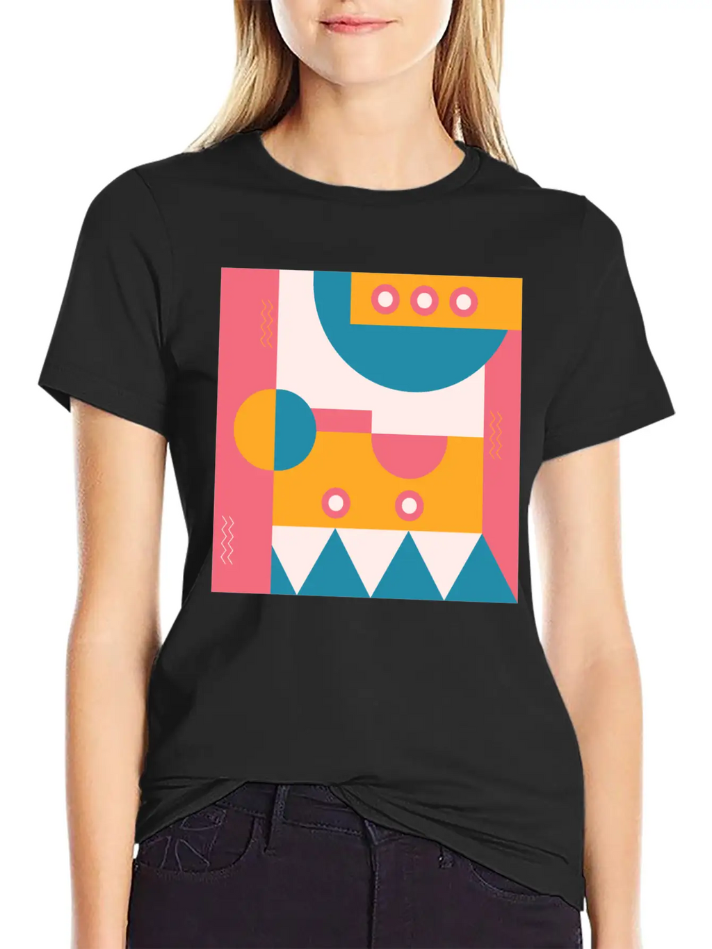 Abstract Classic Fit Graphic Tee For Daily Comfort – Unisex Cotton Shirt