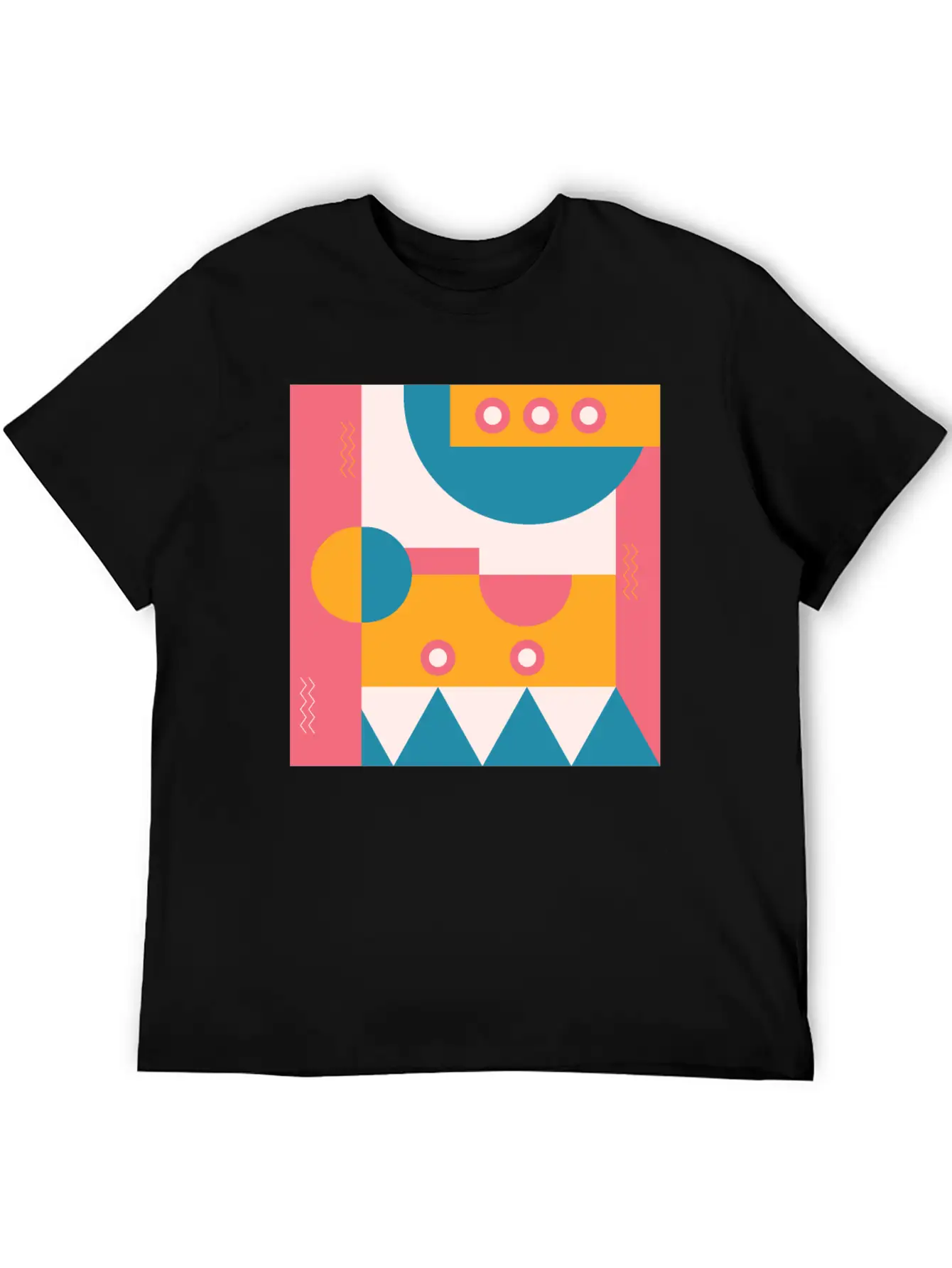 Abstract Classic Fit Graphic Tee For Daily Comfort – Unisex Cotton Shirt
