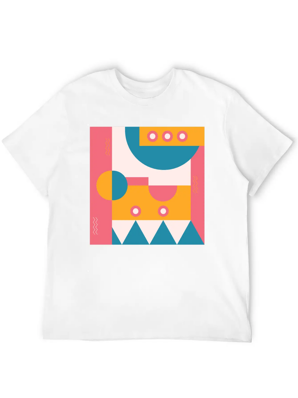 Abstract Classic Fit Graphic Tee For Daily Comfort – Unisex Cotton Shirt
