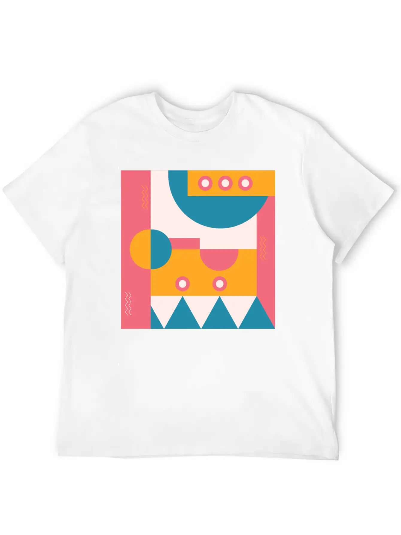 Abstract Classic Fit Graphic Tee For Daily Comfort – Unisex Cotton Shirt