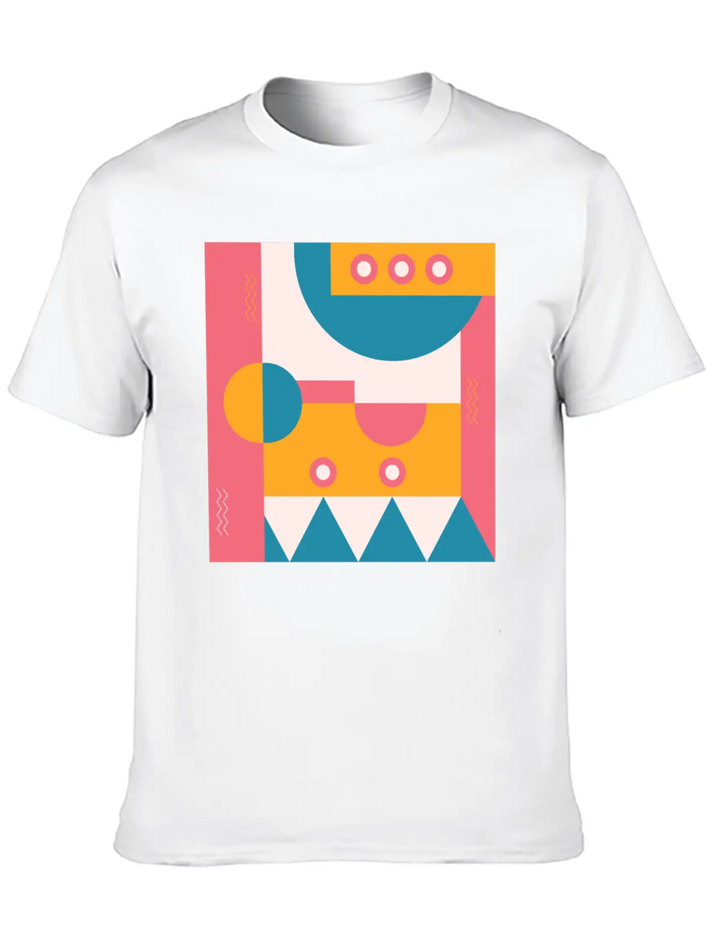 Abstract Classic Fit Graphic Tee For Daily Comfort – Unisex Cotton Shirt