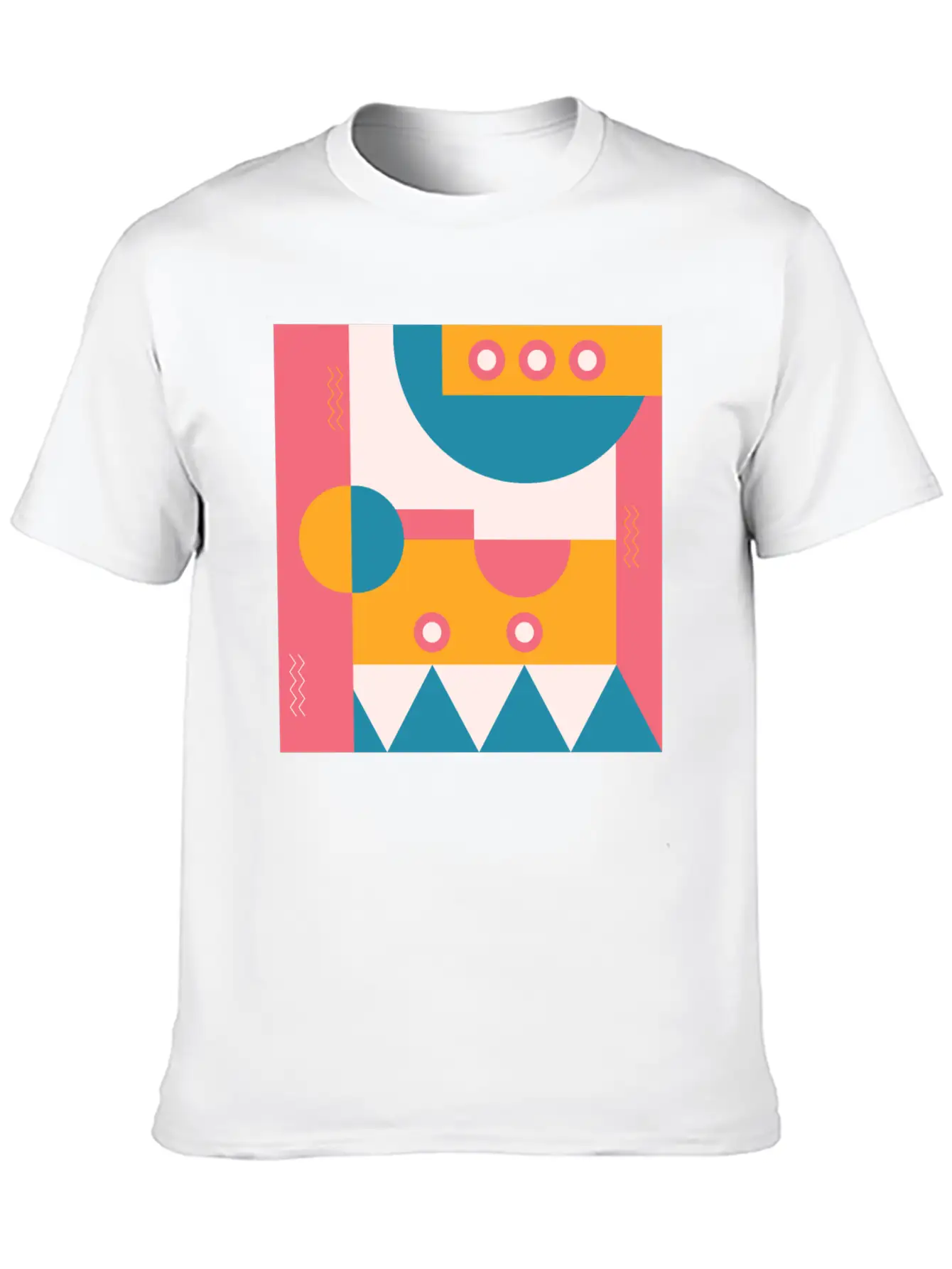 Abstract Classic Fit Graphic Tee For Daily Comfort – Unisex Cotton Shirt