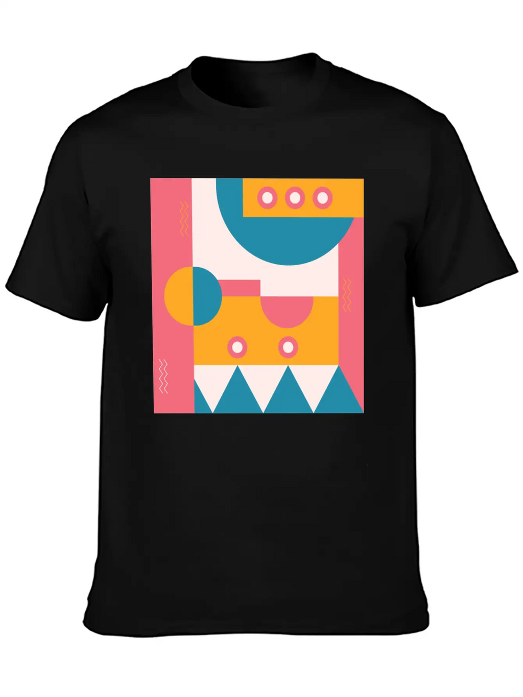Abstract Classic Fit Graphic Tee For Daily Comfort – Unisex Cotton Shirt