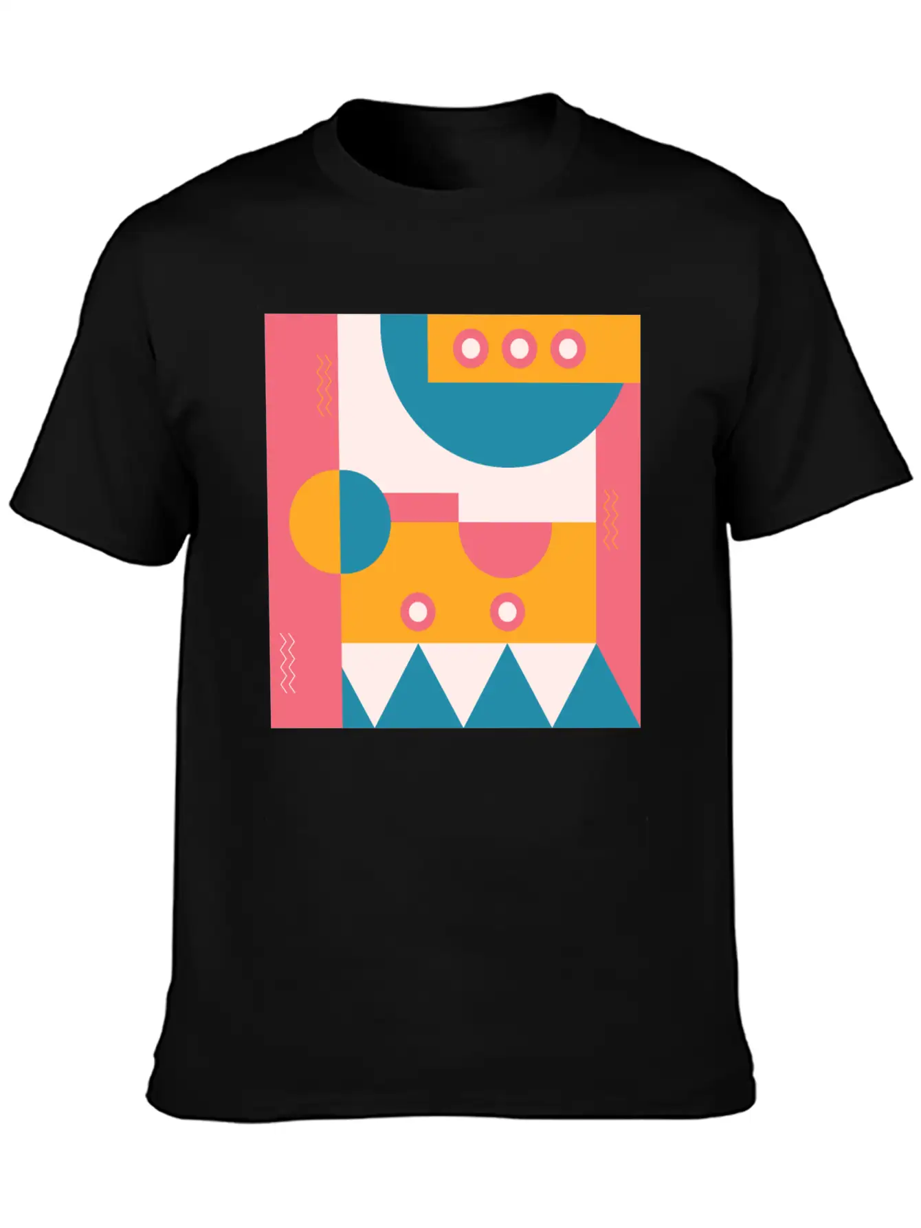 Abstract Classic Fit Graphic Tee For Daily Comfort – Unisex Cotton Shirt