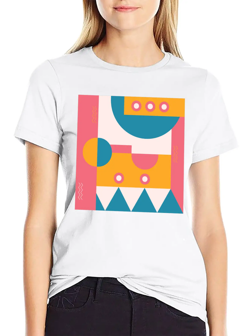 Abstract Classic Fit Graphic Tee For Daily Comfort – Unisex Cotton Shirt