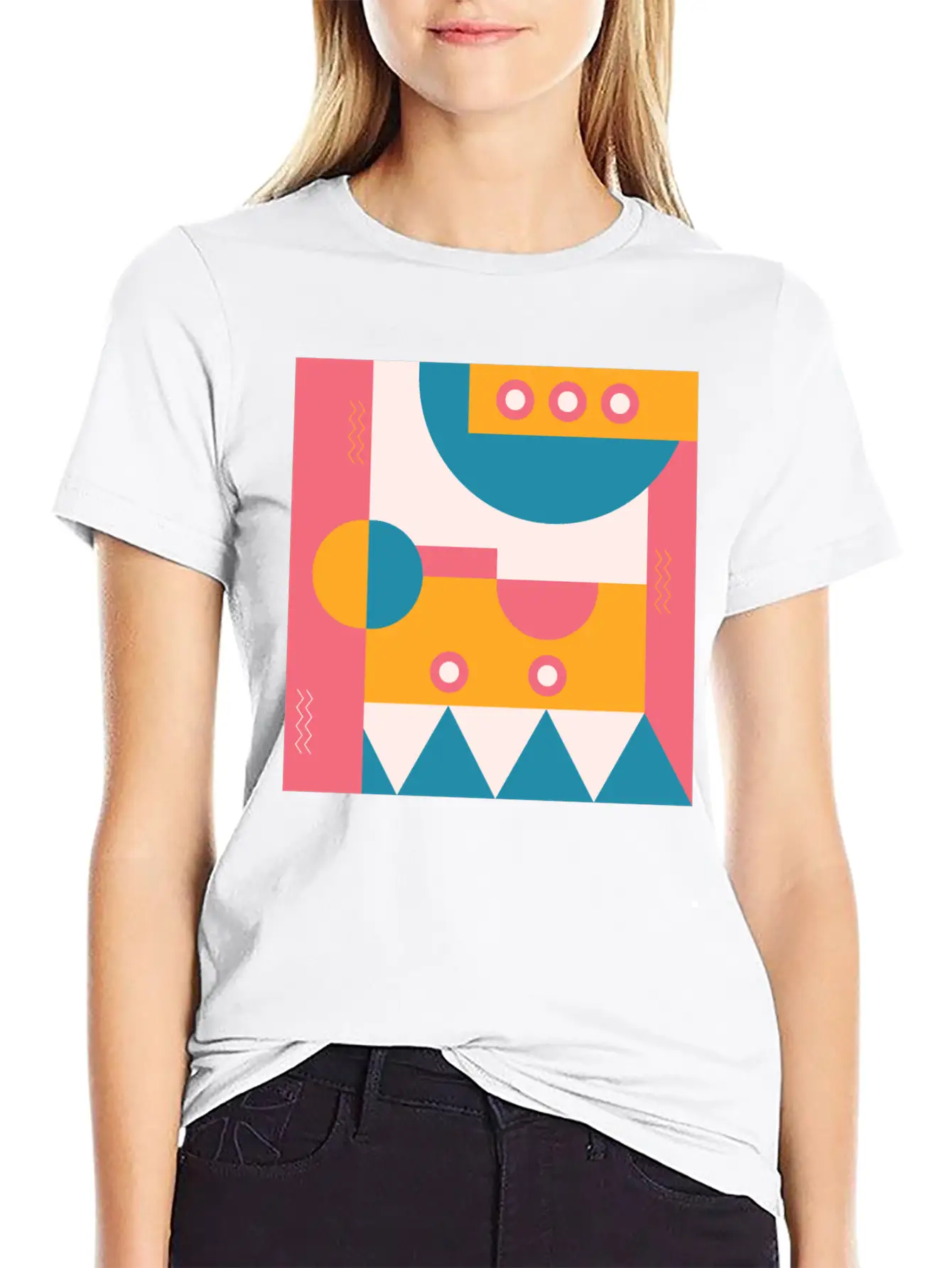 Abstract Classic Fit Graphic Tee For Daily Comfort – Unisex Cotton Shirt