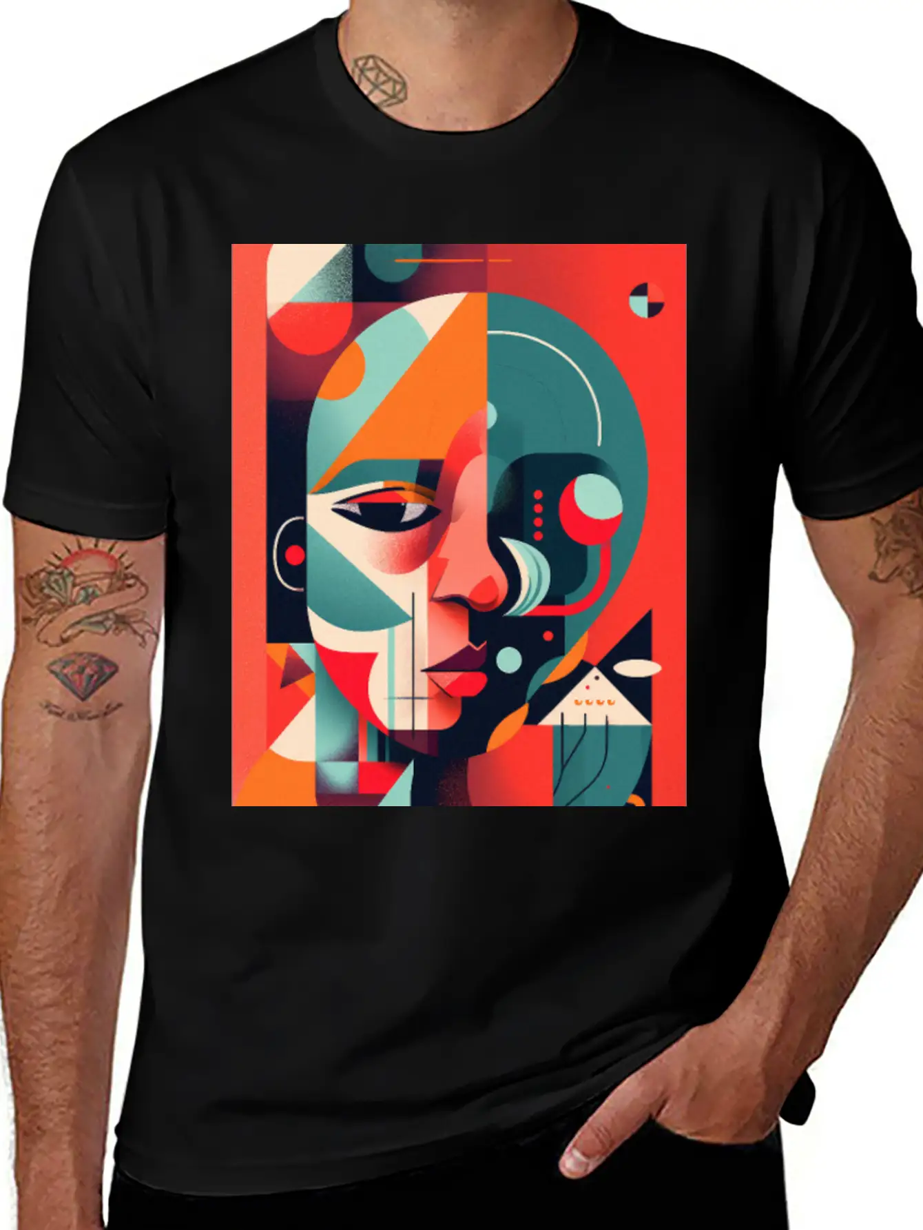 Abstract Face Art - Invisible And Ignored Breathable Graphic T-Shirt – Perfect For Casual Days