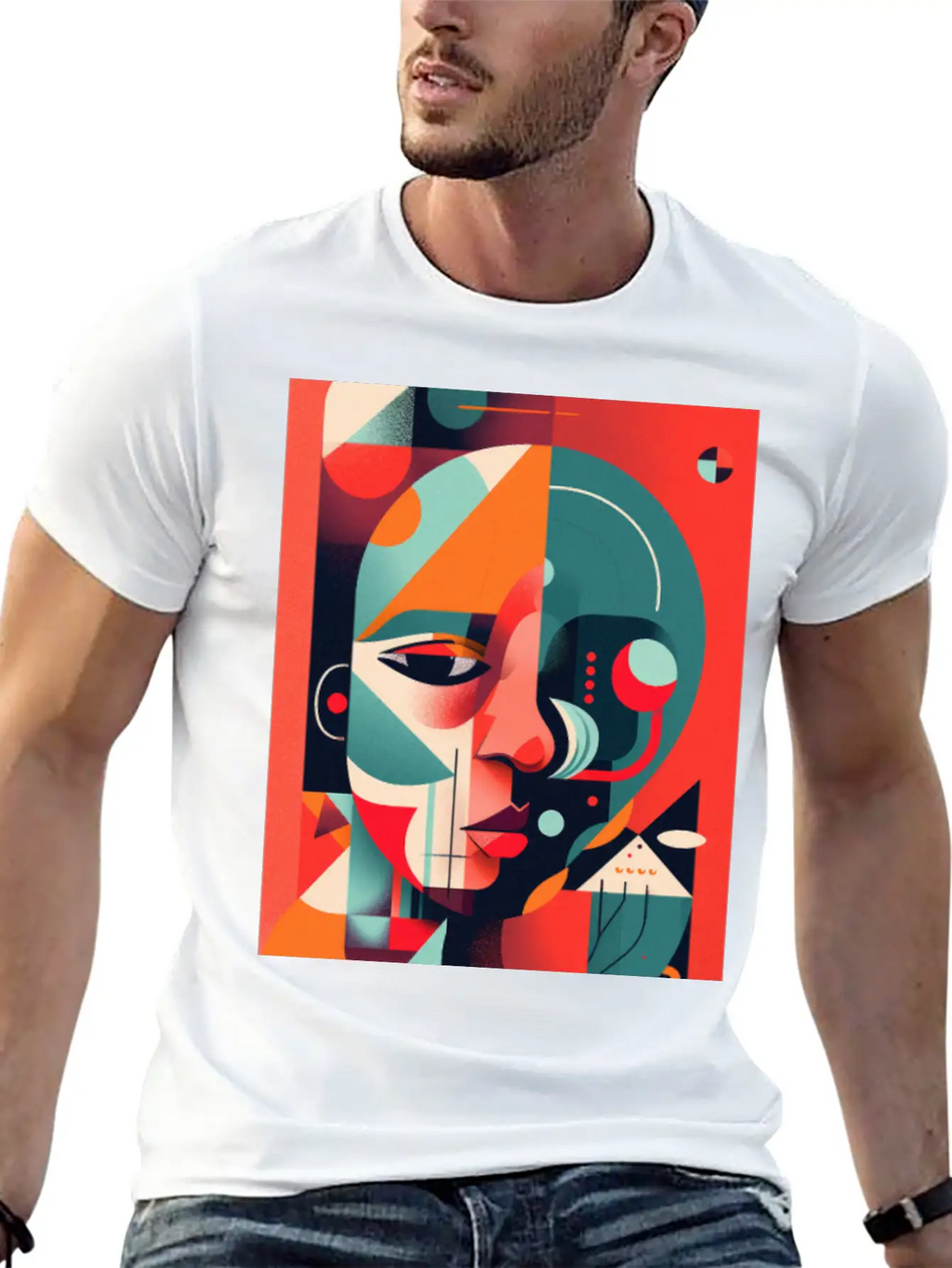 Abstract Face Art - Invisible And Ignored Breathable Graphic T-Shirt – Perfect For Casual Days
