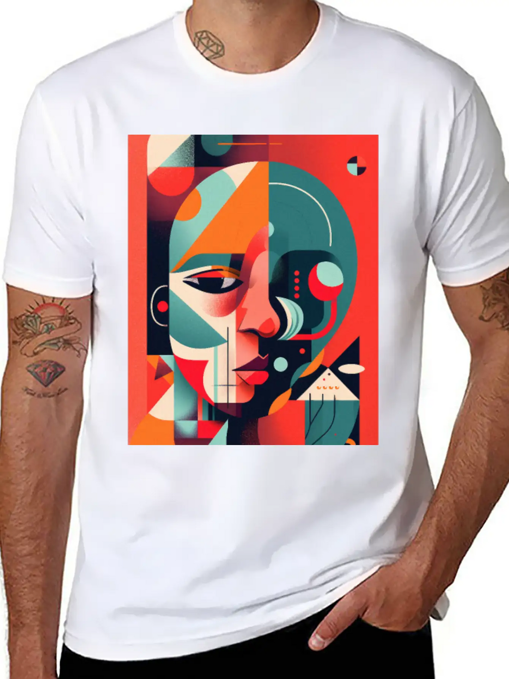 Abstract Face Art - Invisible And Ignored Breathable Graphic T-Shirt – Perfect For Casual Days