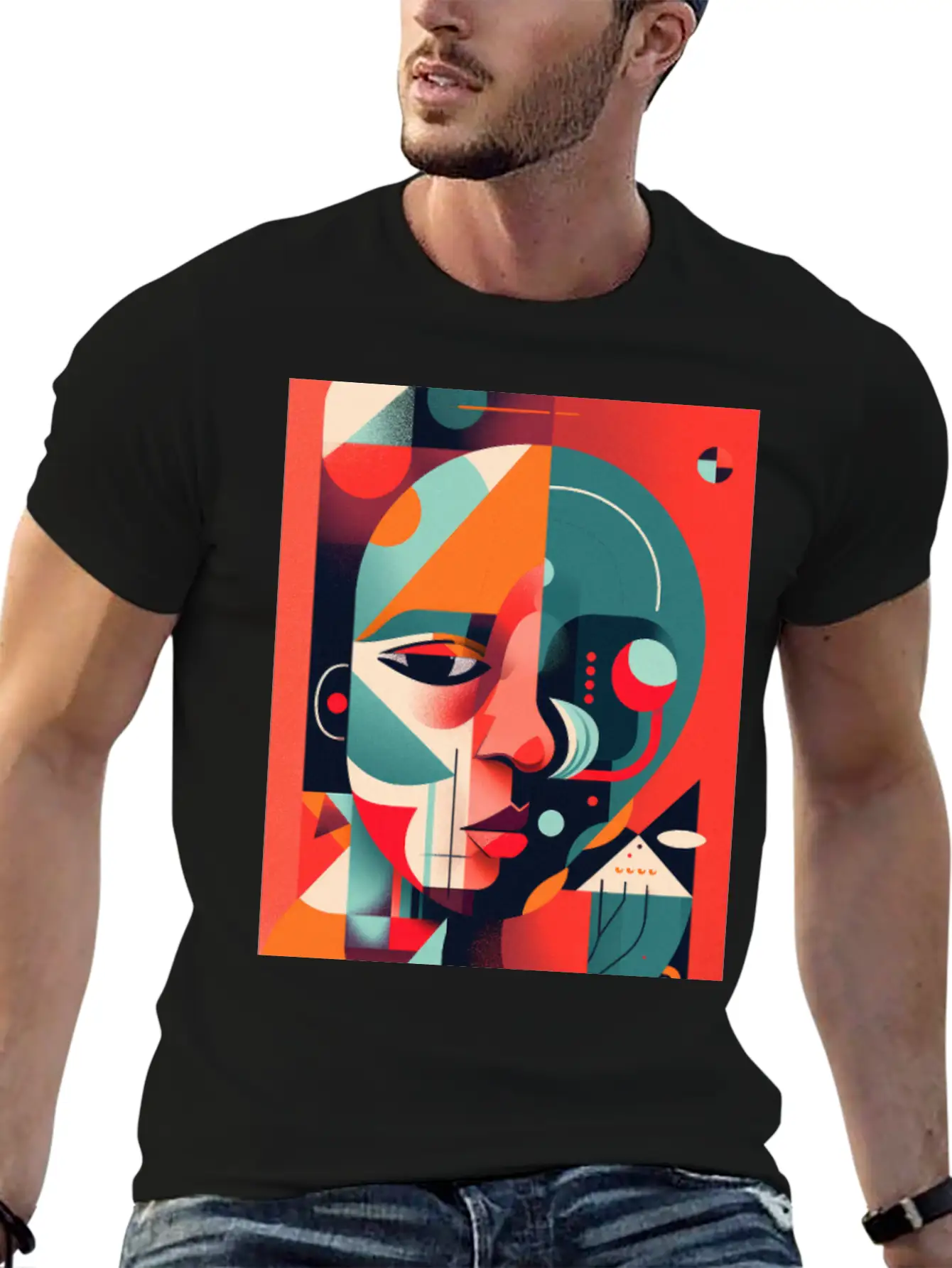 Abstract Face Art - Invisible And Ignored Breathable Graphic T-Shirt – Perfect For Casual Days