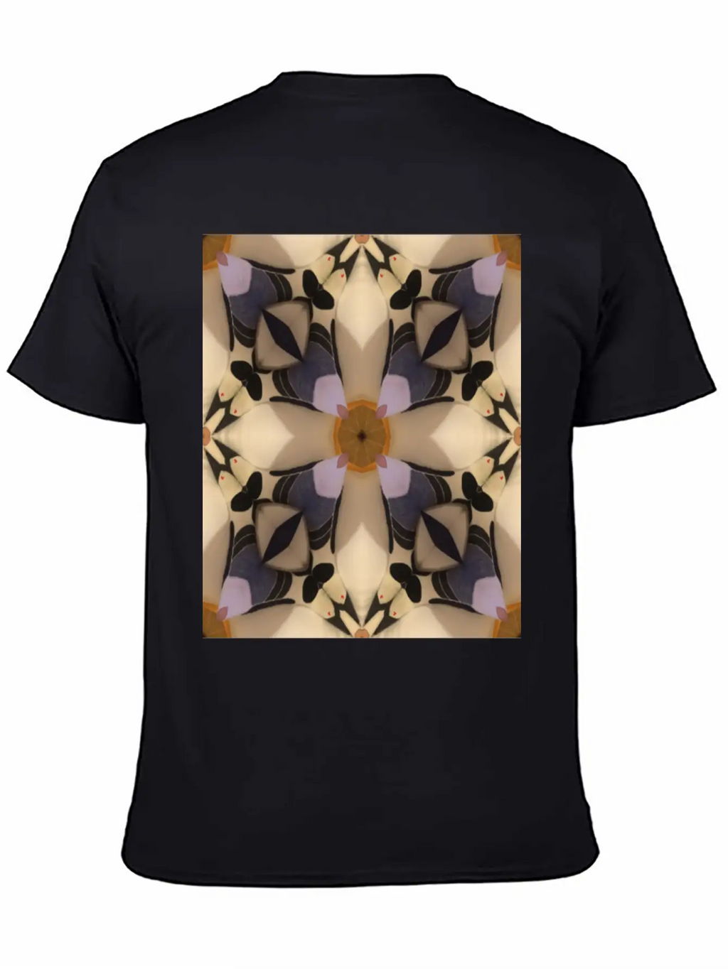 Abstract Geometric Pattern Cross Soft Cotton Short Sleeve Tee – Unisex Wardrobe Staple