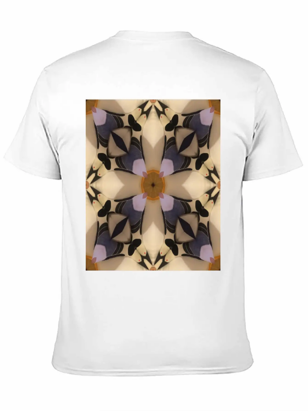 Abstract Geometric Pattern Cross Soft Cotton Short Sleeve Tee – Unisex Wardrobe Staple