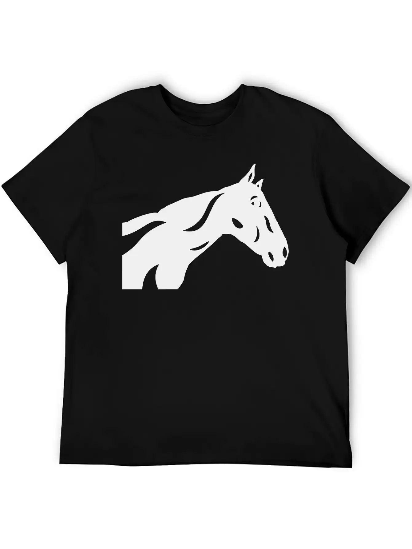 Abstract Horse Crimson Breathable Graphic T-Shirt – Perfect For Casual Days