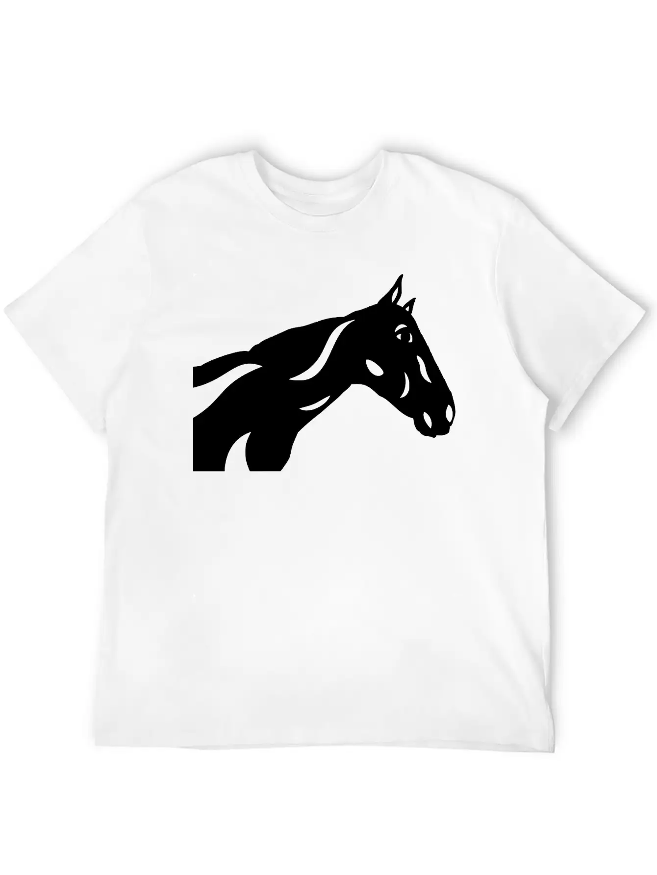 Abstract Horse Crimson Breathable Graphic T-Shirt – Perfect For Casual Days