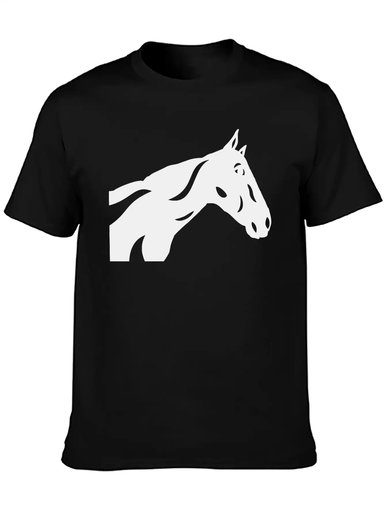 Abstract Horse Crimson Breathable Graphic T-Shirt – Perfect For Casual Days