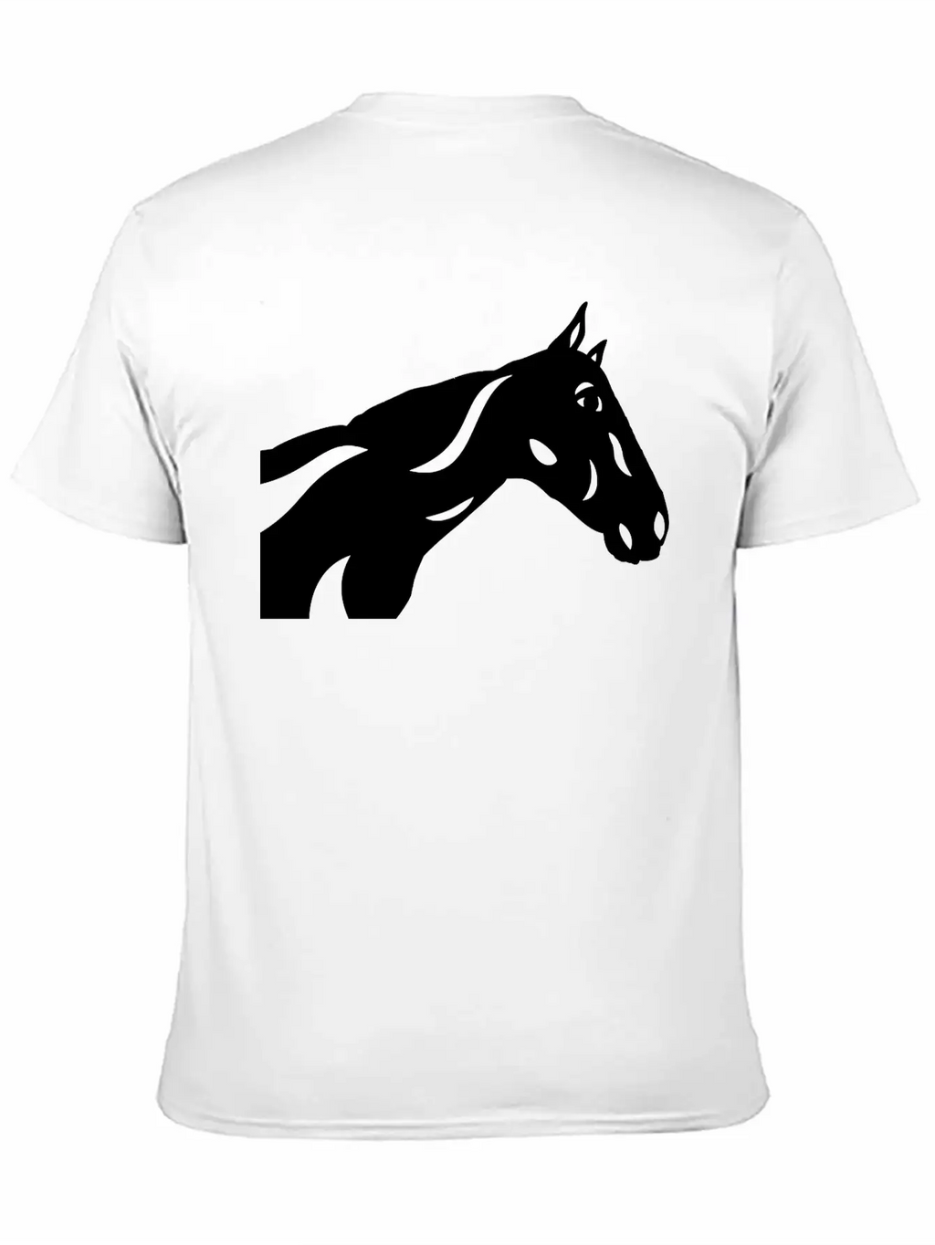 Abstract Horse Crimson Breathable Graphic T-Shirt – Perfect For Casual Days