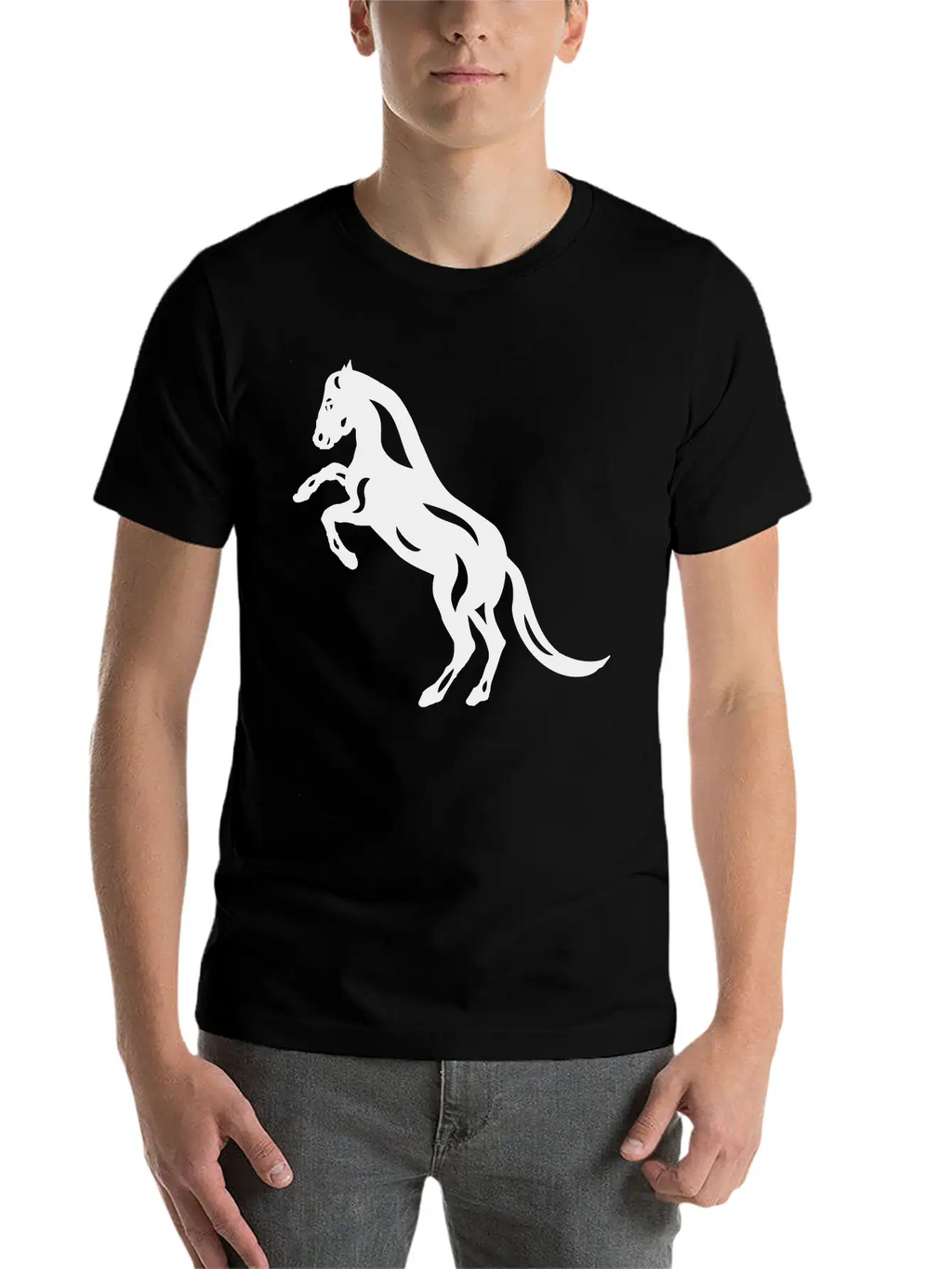 Abstract Horse Emma Unisex Casual T-Shirt – Clean Design For Daily Comfort
