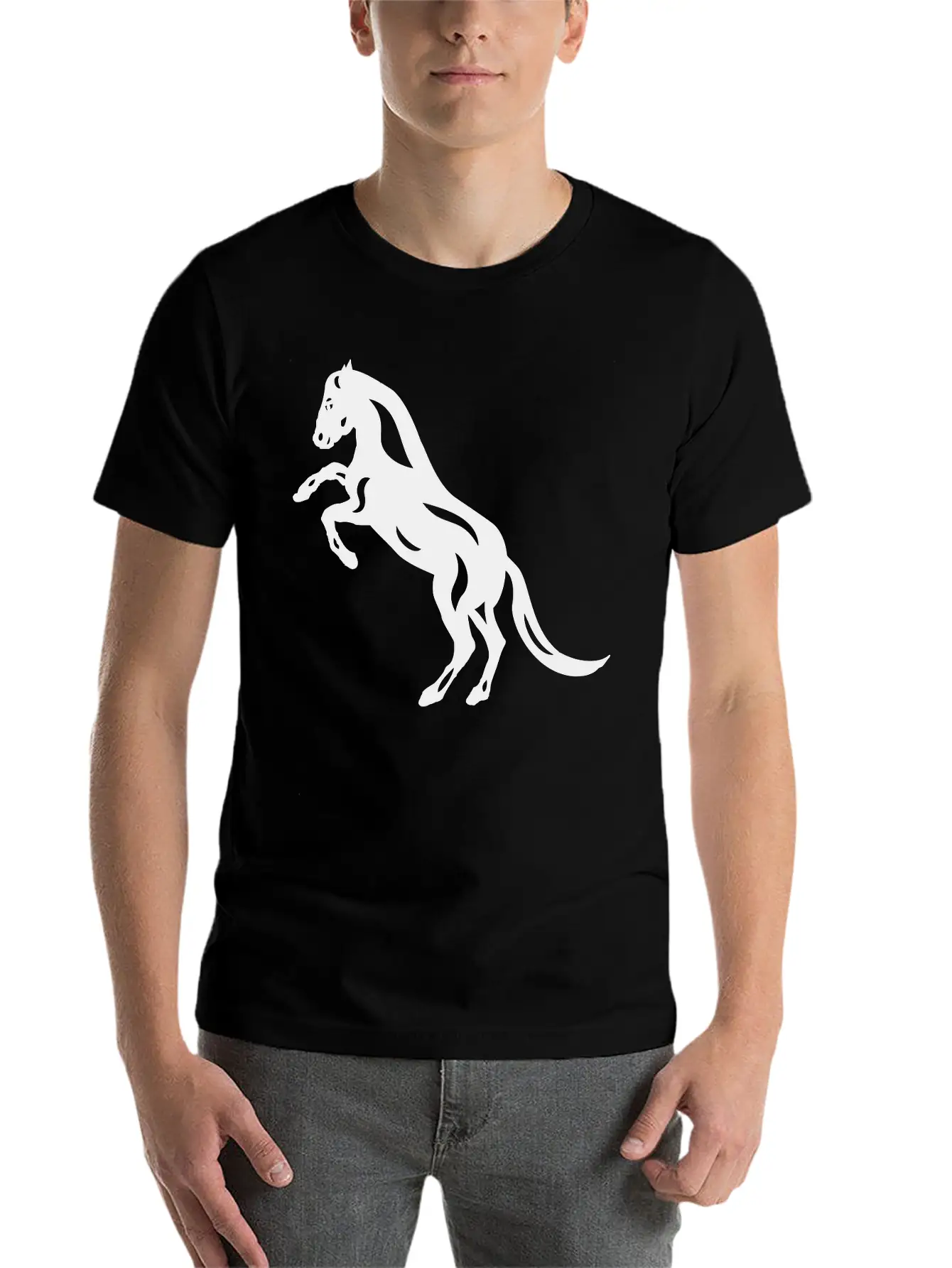 Abstract Horse Emma Unisex Casual T-Shirt – Clean Design For Daily Comfort