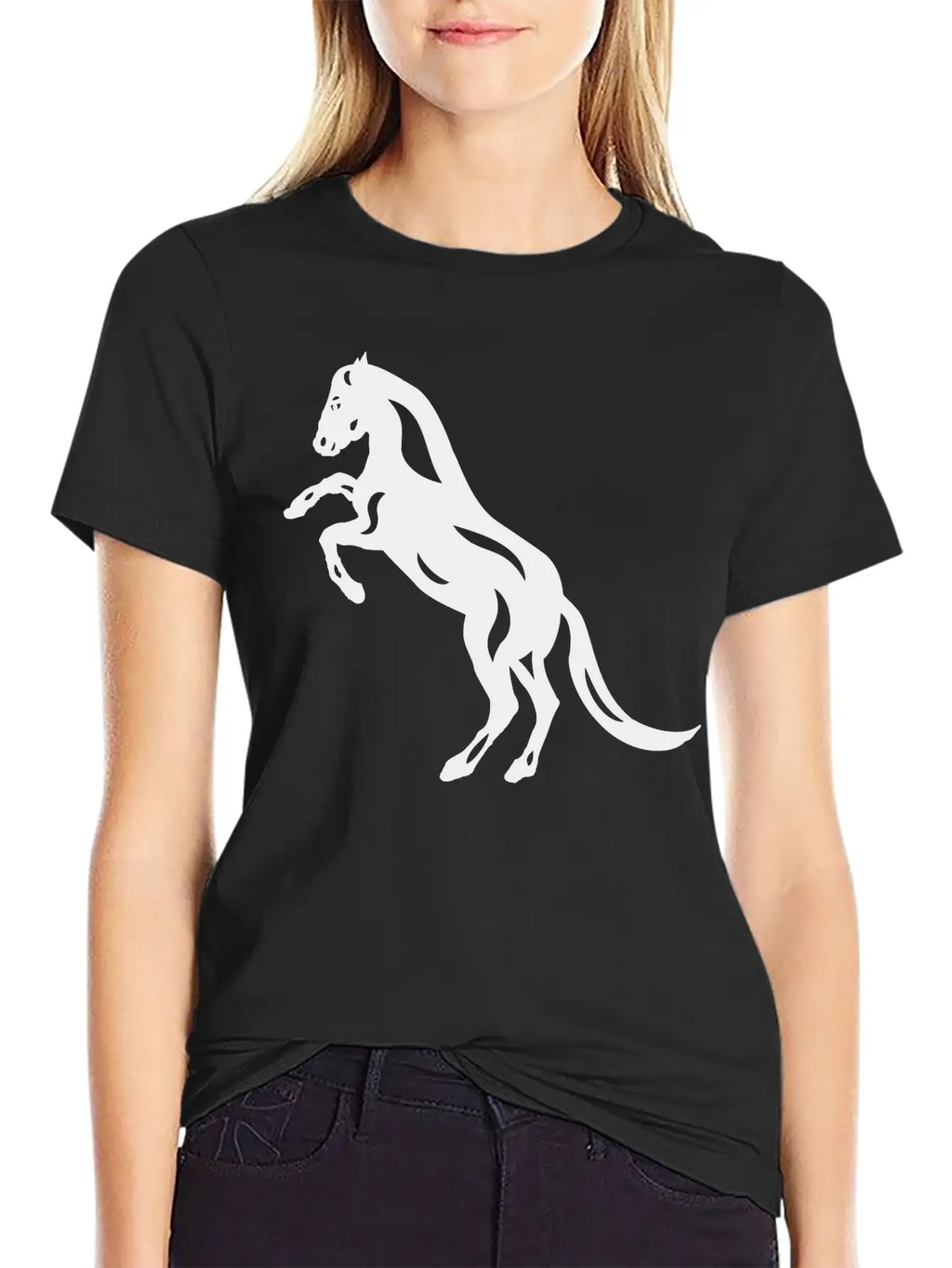 Abstract Horse Emma Unisex Casual T-Shirt – Clean Design For Daily Comfort