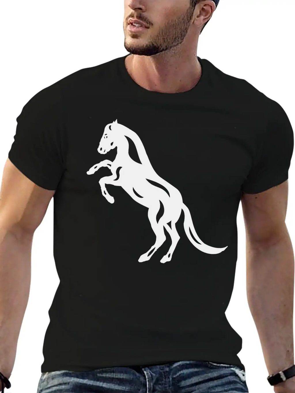 Abstract Horse Emma Unisex Casual T-Shirt – Clean Design For Daily Comfort