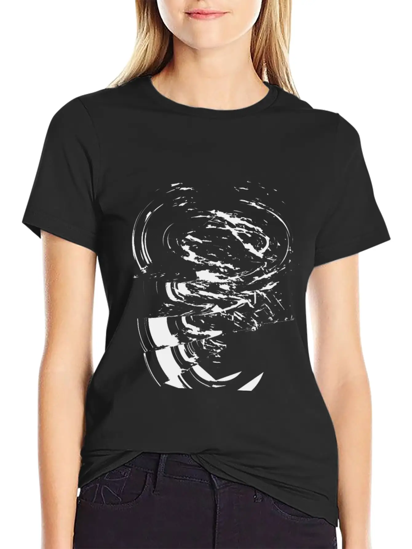 Abstract Ink Brush Soft Cotton Short Sleeve Tee – Unisex Wardrobe Staple