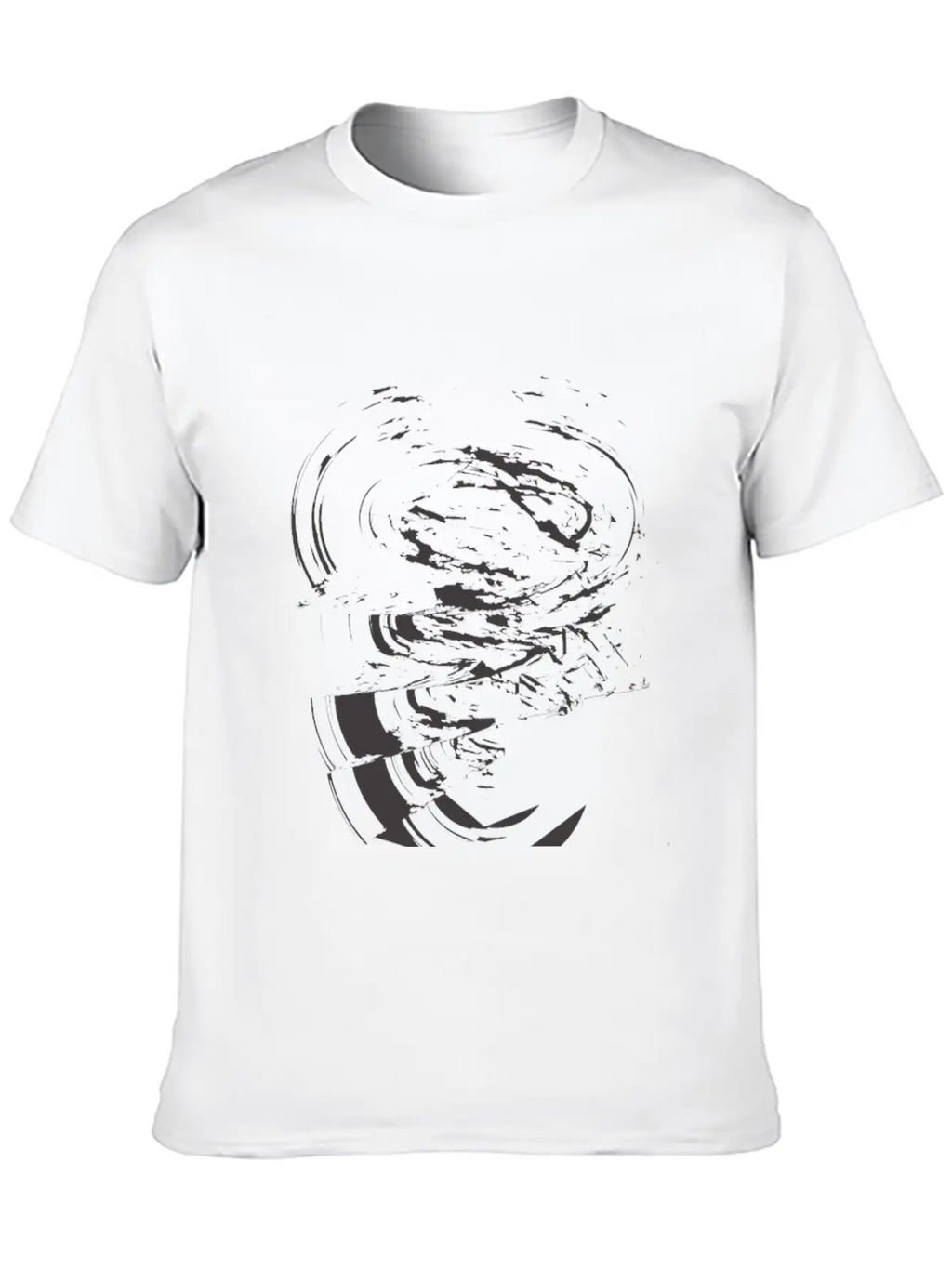 Abstract Ink Brush Soft Cotton Short Sleeve Tee – Unisex Wardrobe Staple