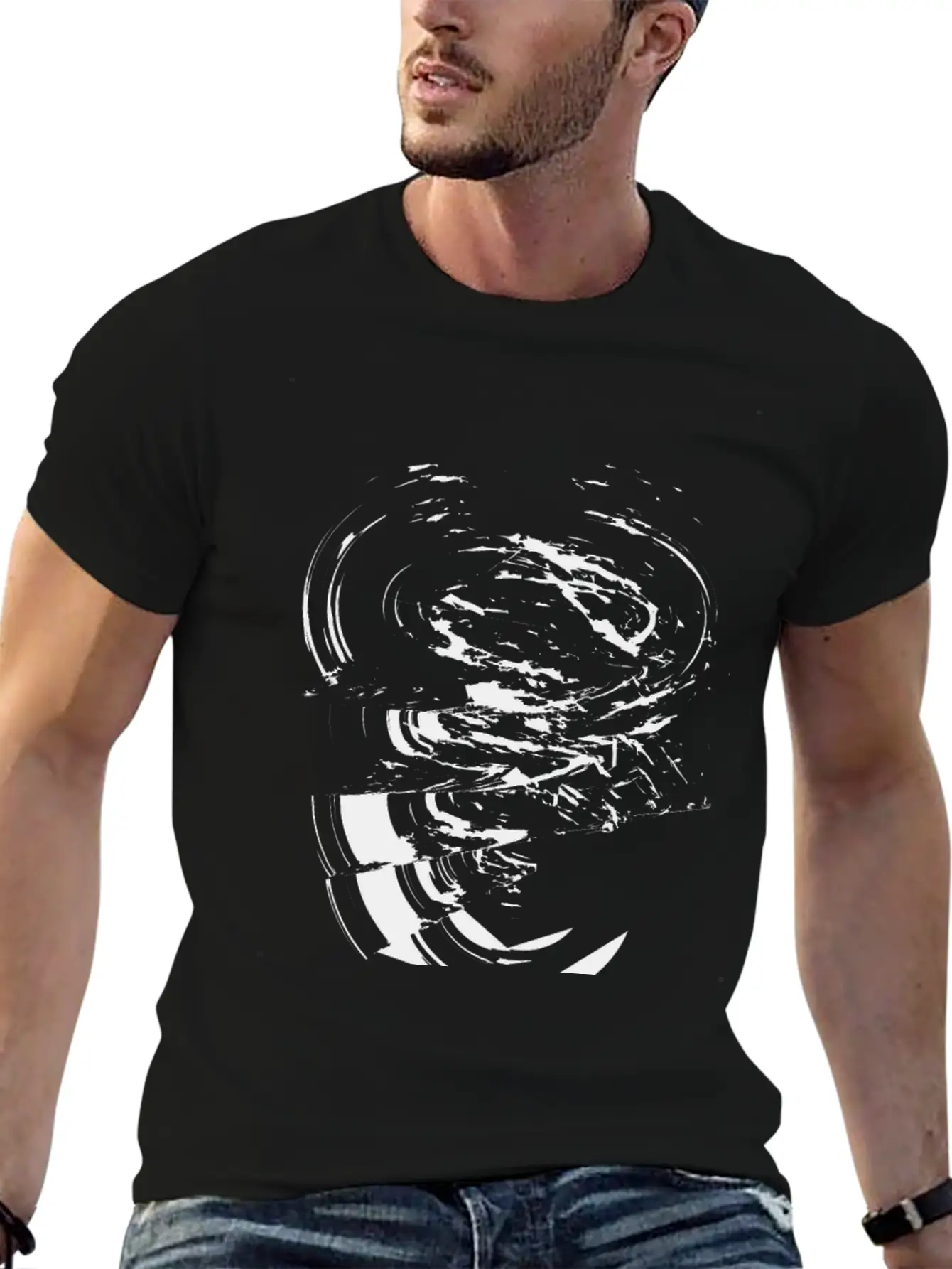 Abstract Ink Brush Soft Cotton Short Sleeve Tee – Unisex Wardrobe Staple