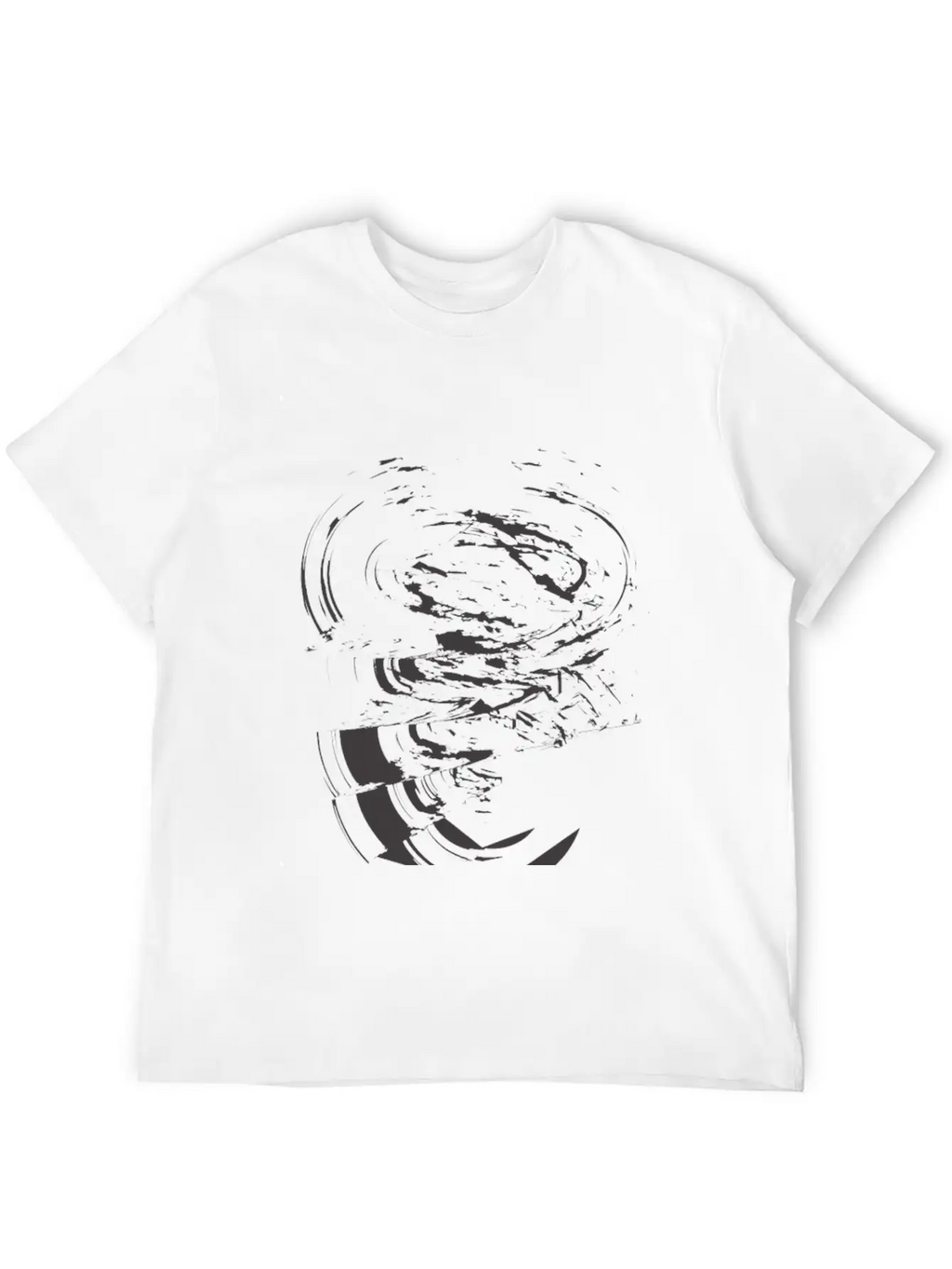 Abstract Ink Brush Soft Cotton Short Sleeve Tee – Unisex Wardrobe Staple