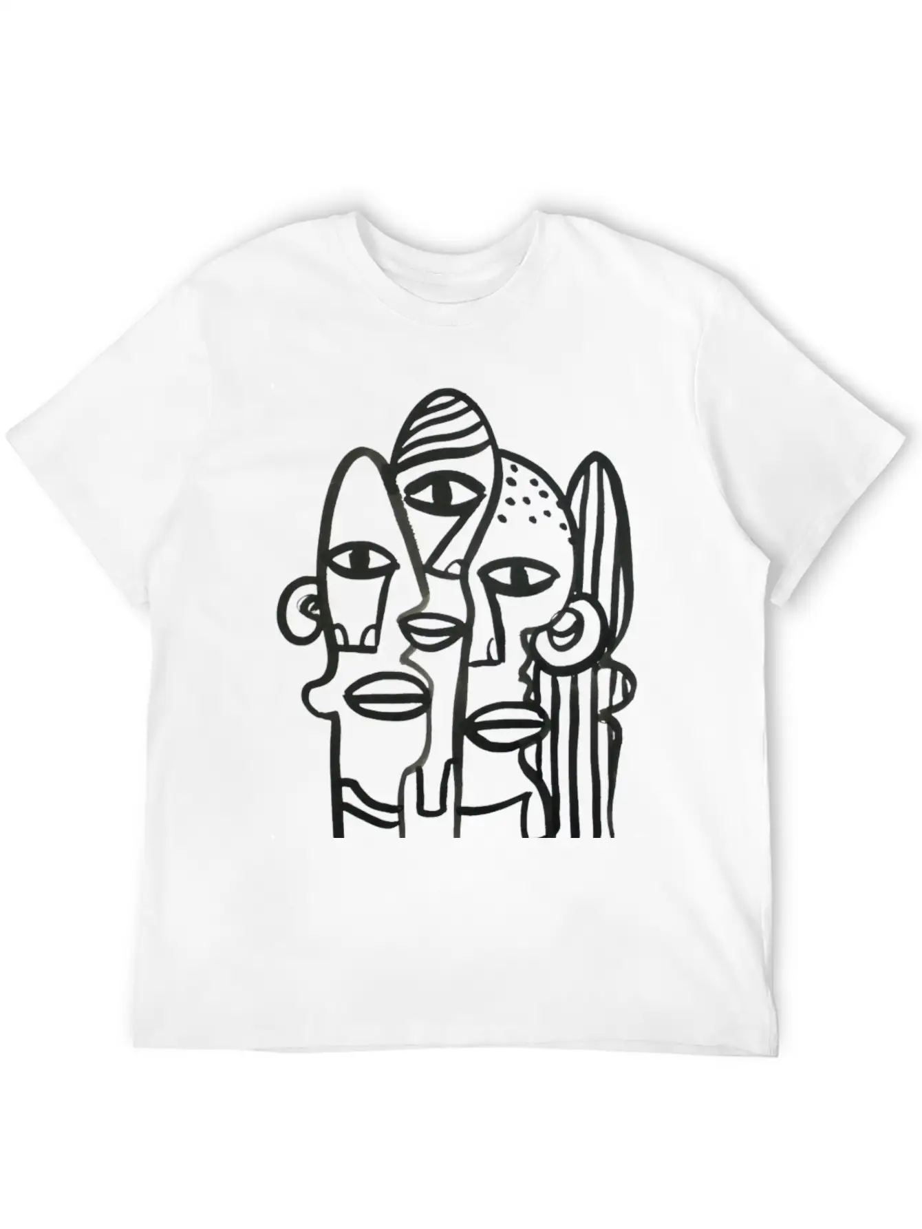 Abstract Ink Stew Classic Fit Graphic Tee For Daily Comfort – Unisex Cotton Shirt