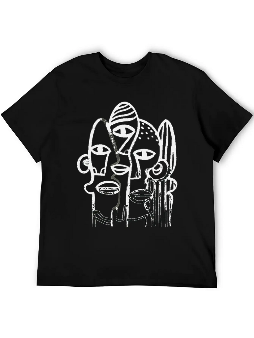 Abstract Ink Stew Classic Fit Graphic Tee For Daily Comfort – Unisex Cotton Shirt