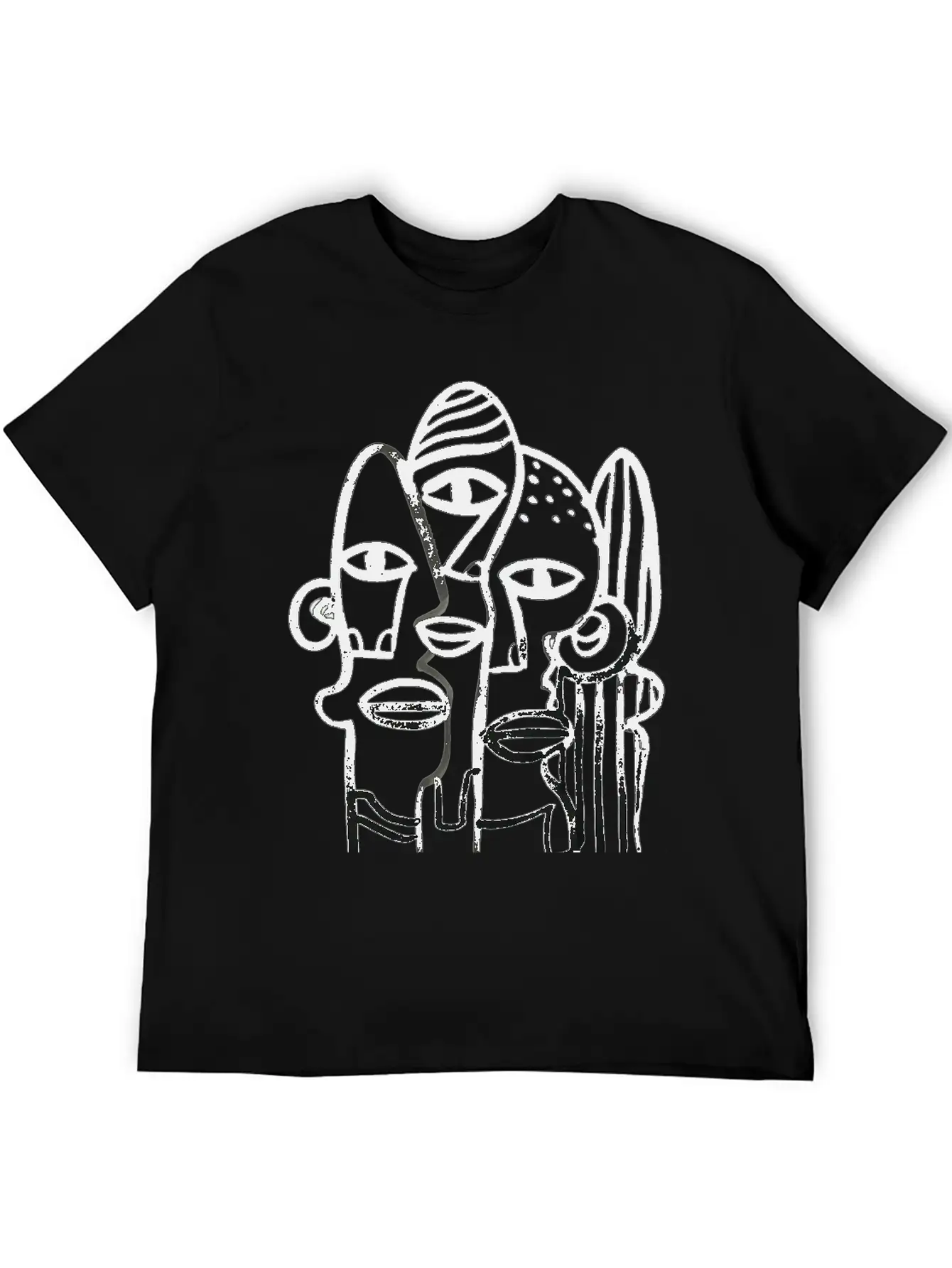 Abstract Ink Stew Classic Fit Graphic Tee For Daily Comfort – Unisex Cotton Shirt