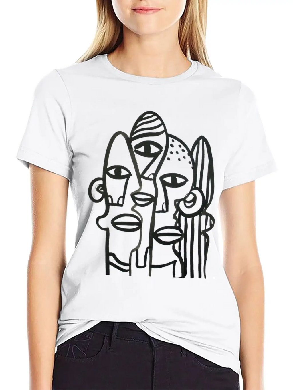 Abstract Ink Stew Classic Fit Graphic Tee For Daily Comfort – Unisex Cotton Shirt