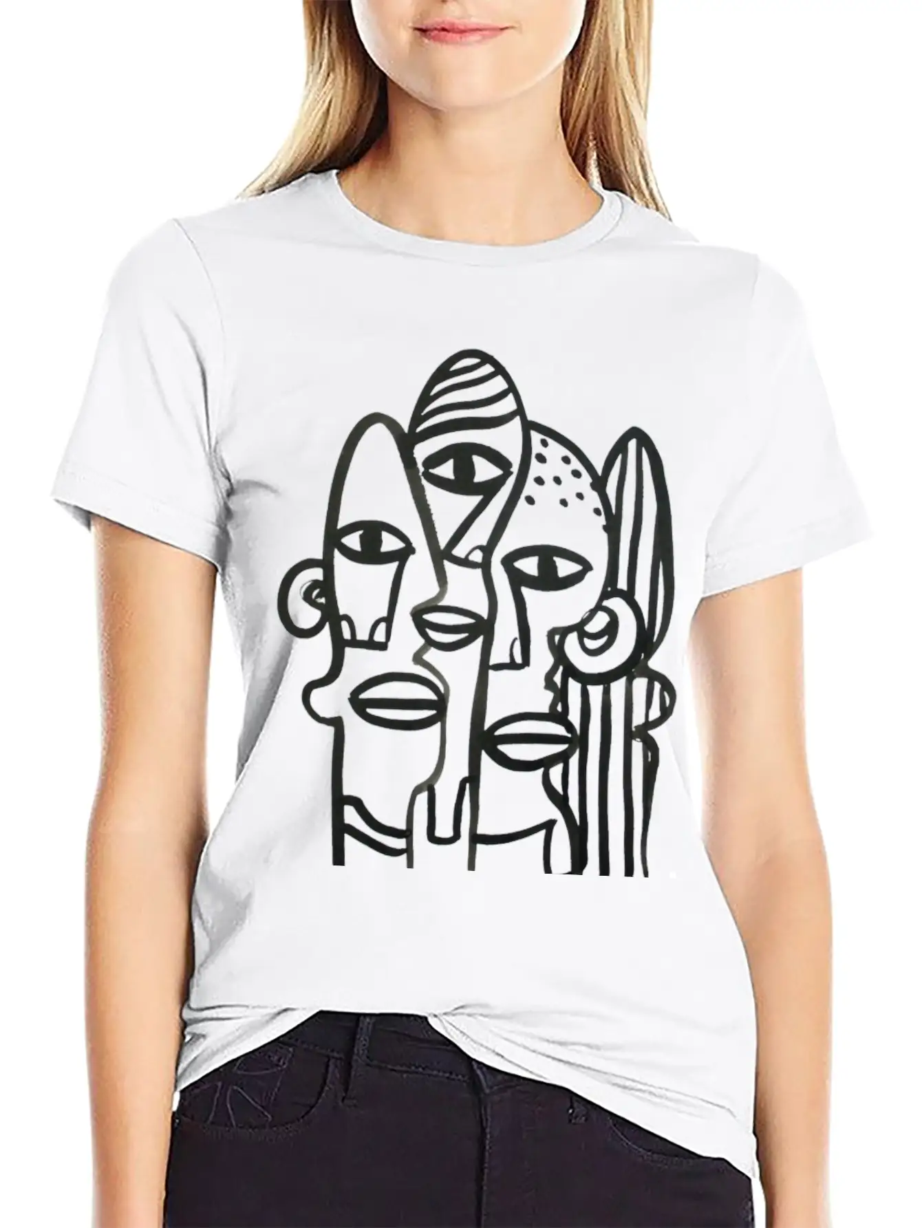 Abstract Ink Stew Classic Fit Graphic Tee For Daily Comfort – Unisex Cotton Shirt