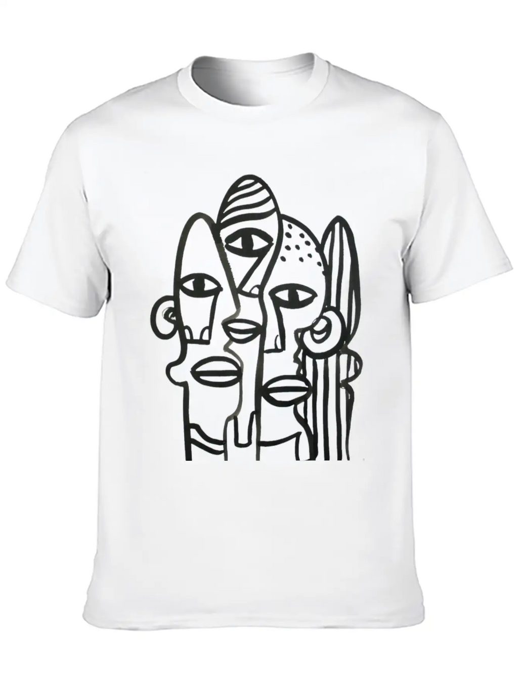 Abstract Ink Stew Classic Fit Graphic Tee For Daily Comfort – Unisex Cotton Shirt