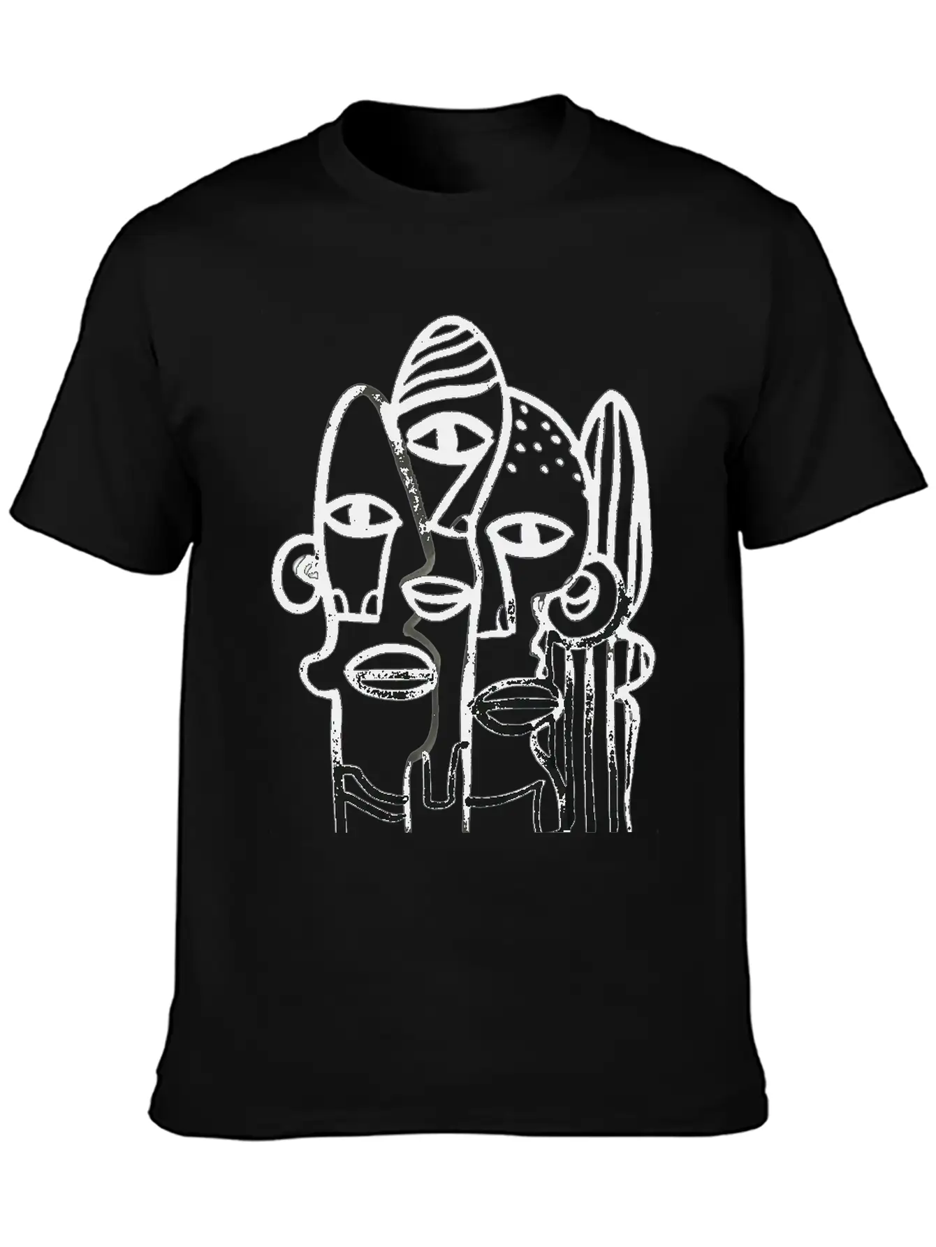 Abstract Ink Stew Classic Fit Graphic Tee For Daily Comfort – Unisex Cotton Shirt
