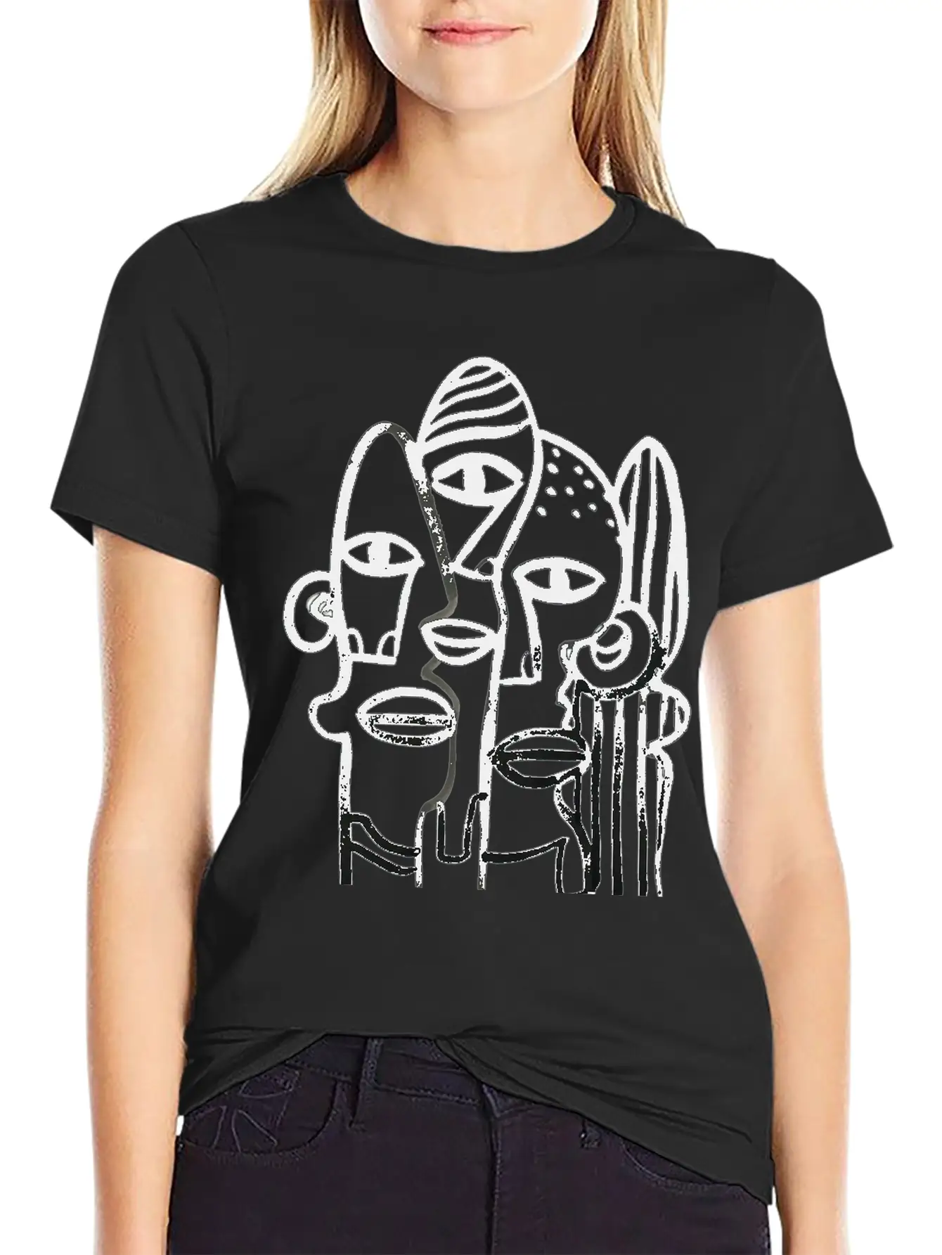 Abstract Ink Stew Classic Fit Graphic Tee For Daily Comfort – Unisex Cotton Shirt
