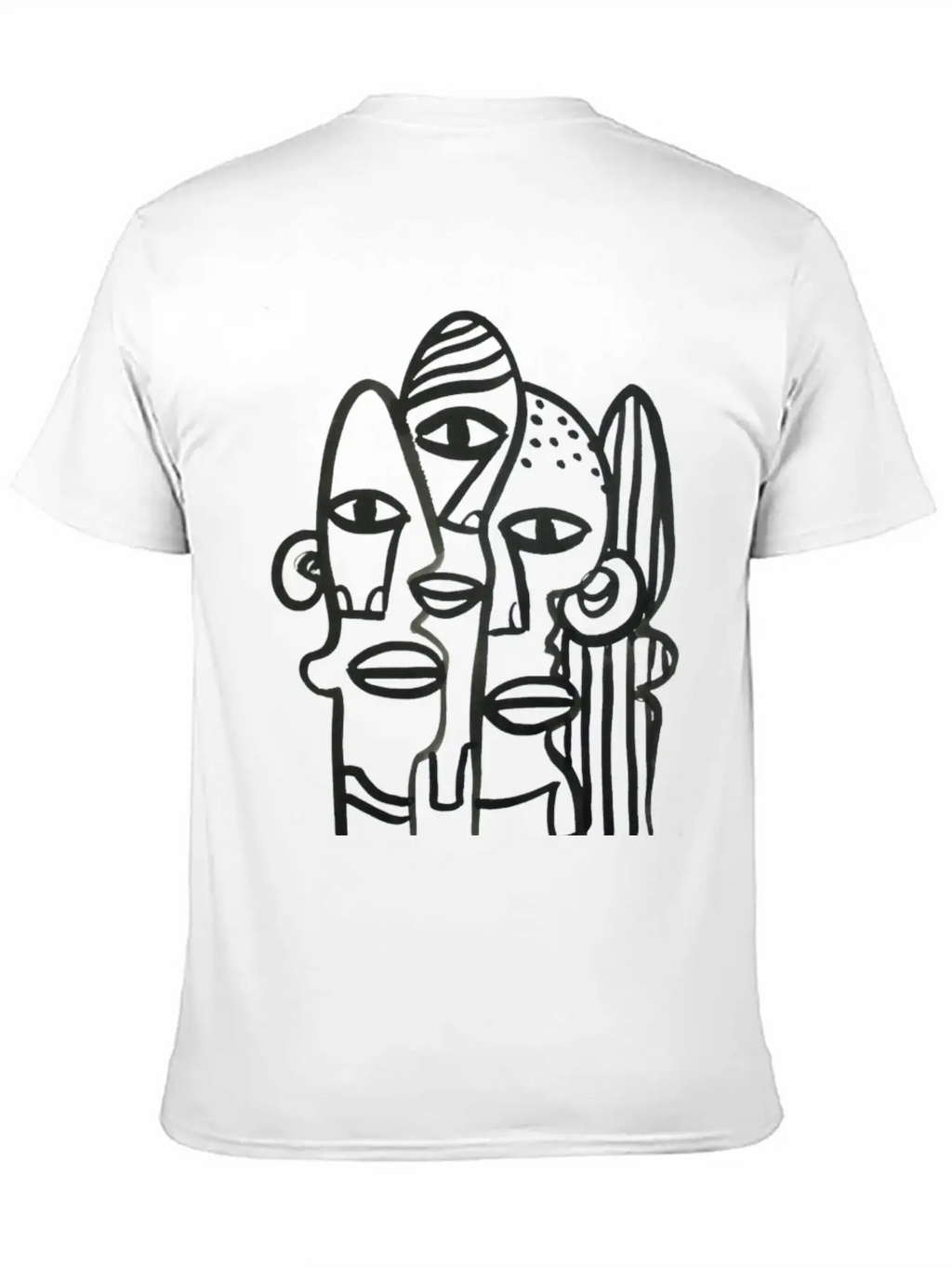 Abstract Ink Stew Classic Fit Graphic Tee For Daily Comfort – Unisex Cotton Shirt