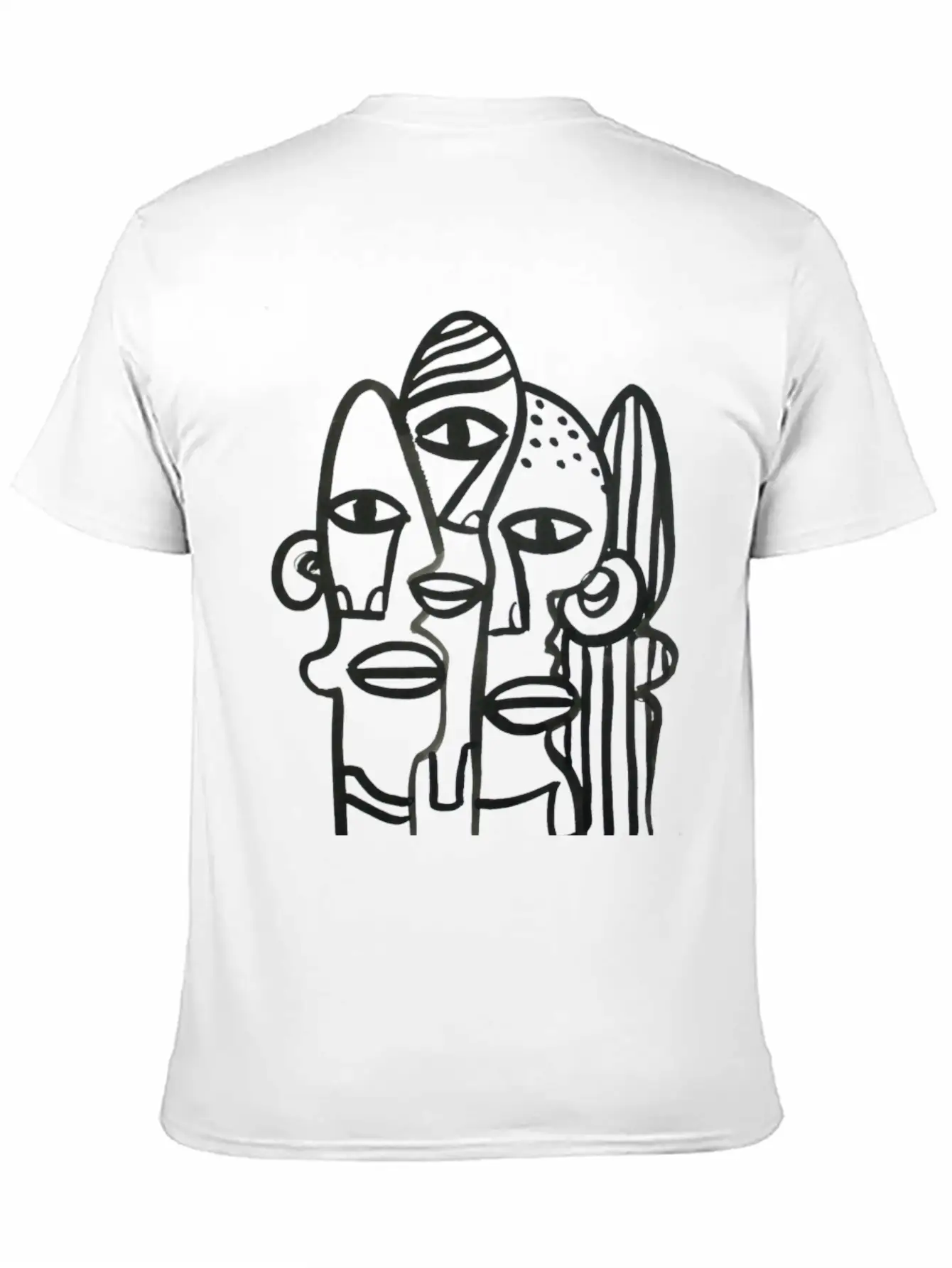 Abstract Ink Stew Classic Fit Graphic Tee For Daily Comfort – Unisex Cotton Shirt