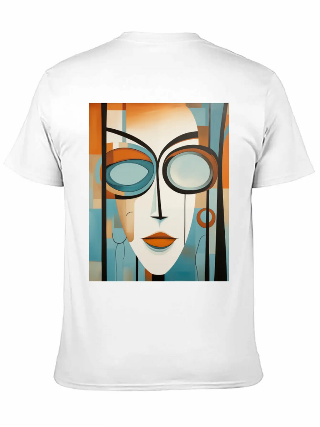 Abstract Modern Portrait Of A Woman Unisex Casual T-Shirt – Clean Design For Daily Comfort