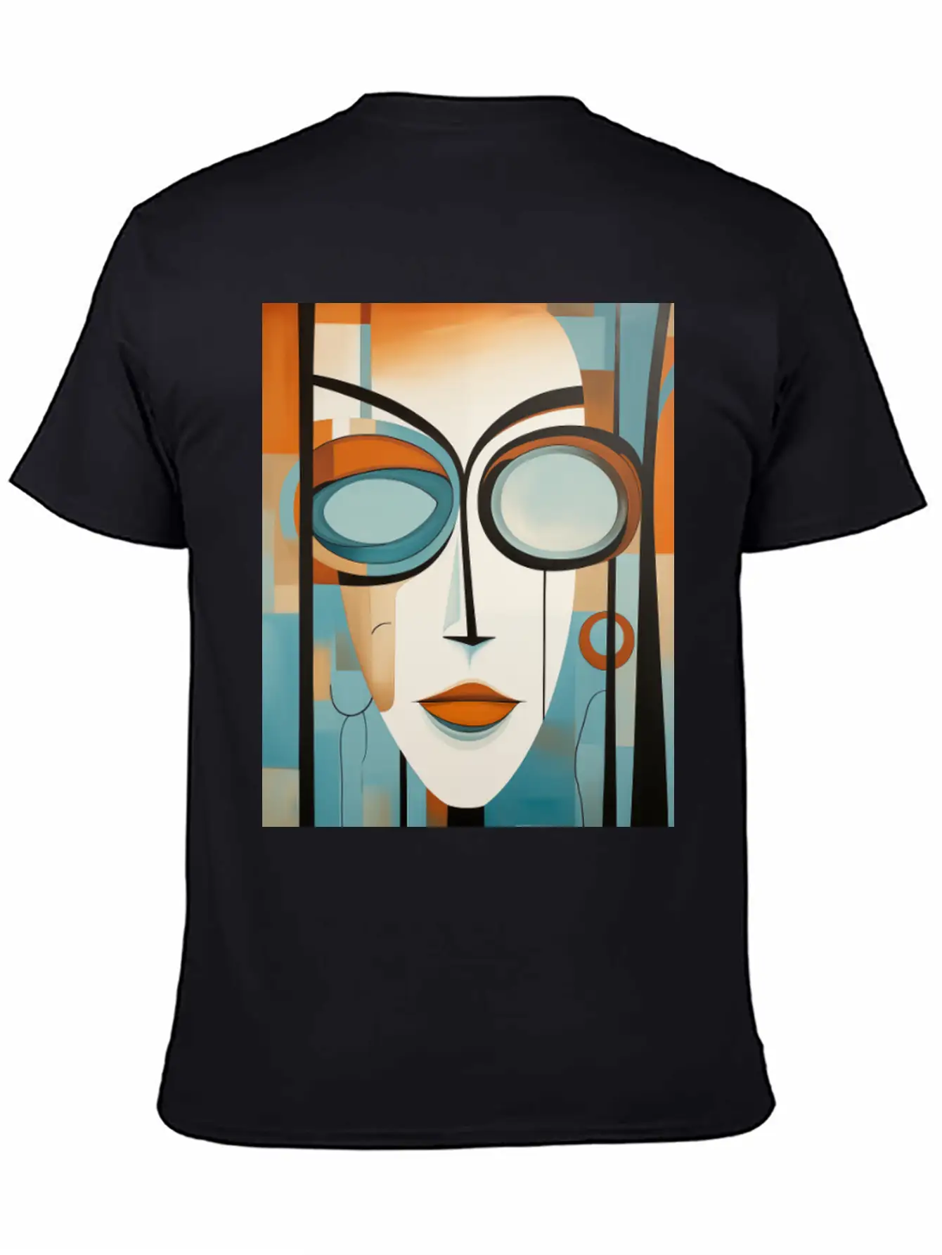 Abstract Modern Portrait Of A Woman Unisex Casual T-Shirt – Clean Design For Daily Comfort