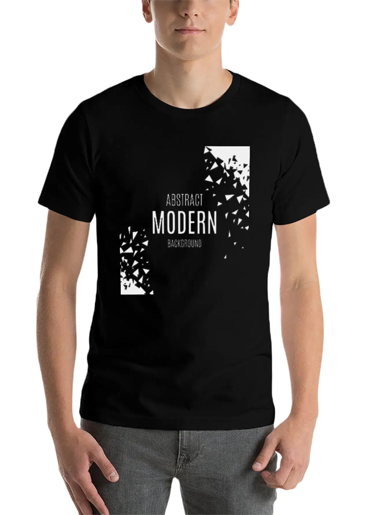 Abstract Modern Unisex Casual T-Shirt – Clean Design For Daily Comfort