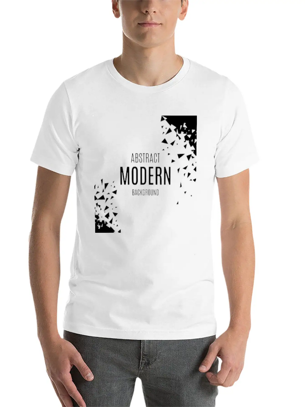 Abstract Modern Unisex Casual T-Shirt – Clean Design For Daily Comfort