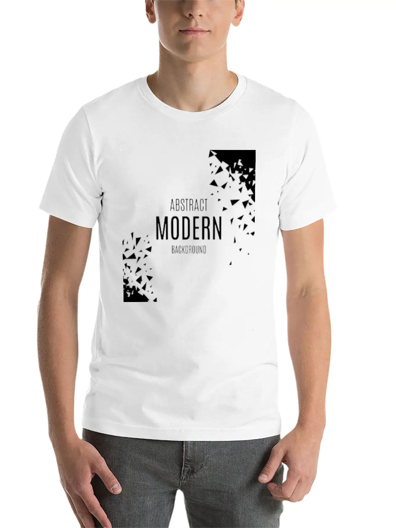 Abstract Modern Unisex Casual T-Shirt – Clean Design For Daily Comfort