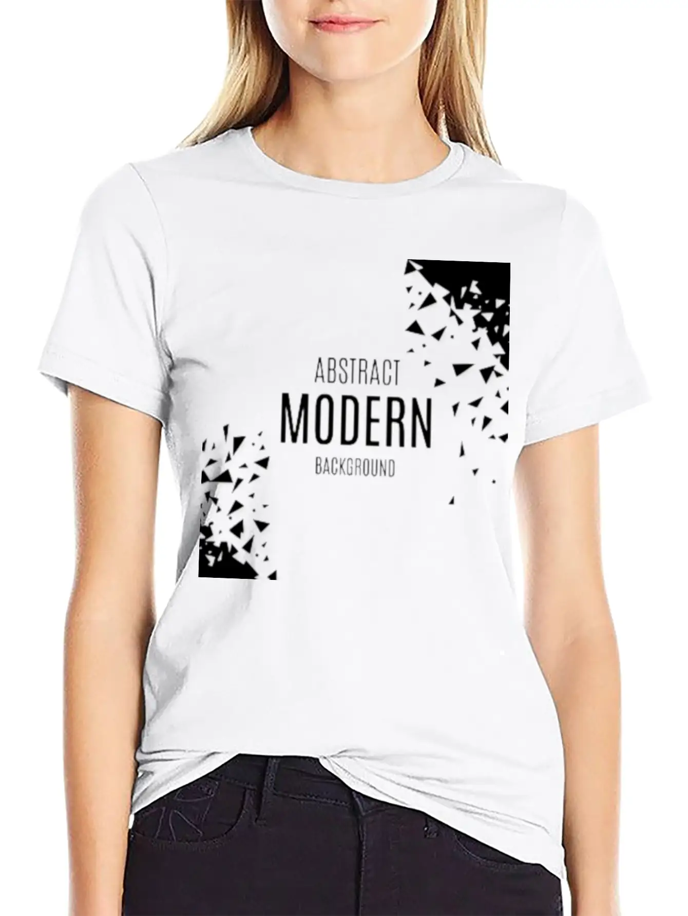 Abstract Modern Unisex Casual T-Shirt – Clean Design For Daily Comfort
