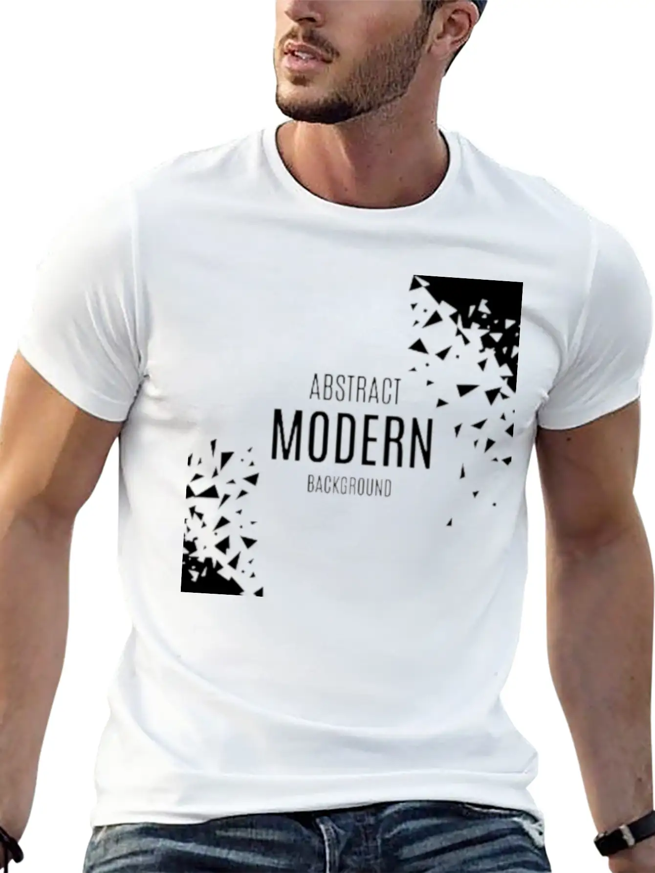 Abstract Modern Unisex Casual T-Shirt – Clean Design For Daily Comfort