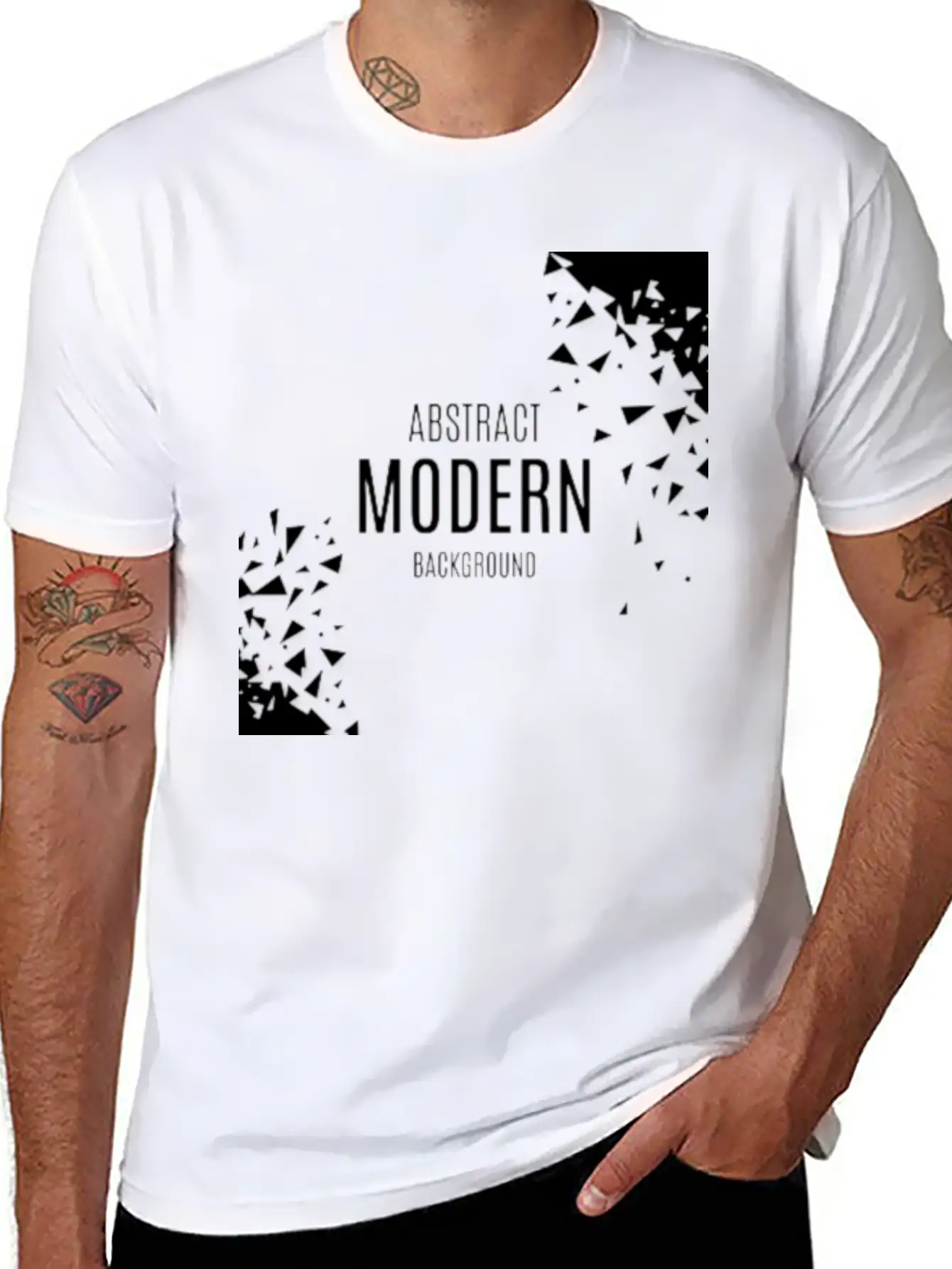 Abstract Modern Unisex Casual T-Shirt – Clean Design For Daily Comfort