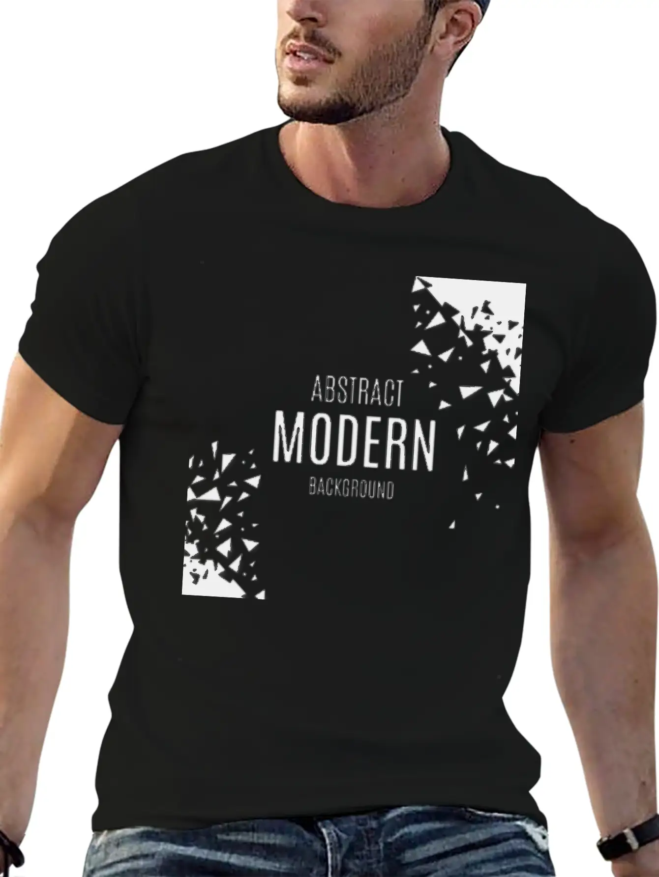 Abstract Modern Unisex Casual T-Shirt – Clean Design For Daily Comfort