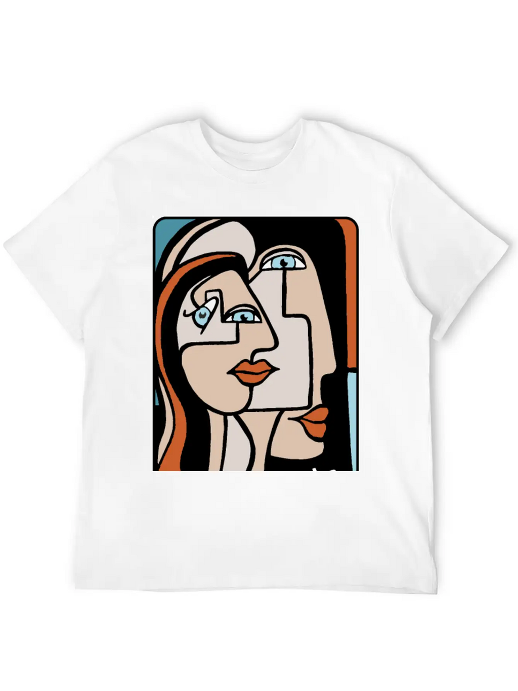 Abstract Paint Woman Unisex Cotton Tee – Relaxed Fit For Any Occasion