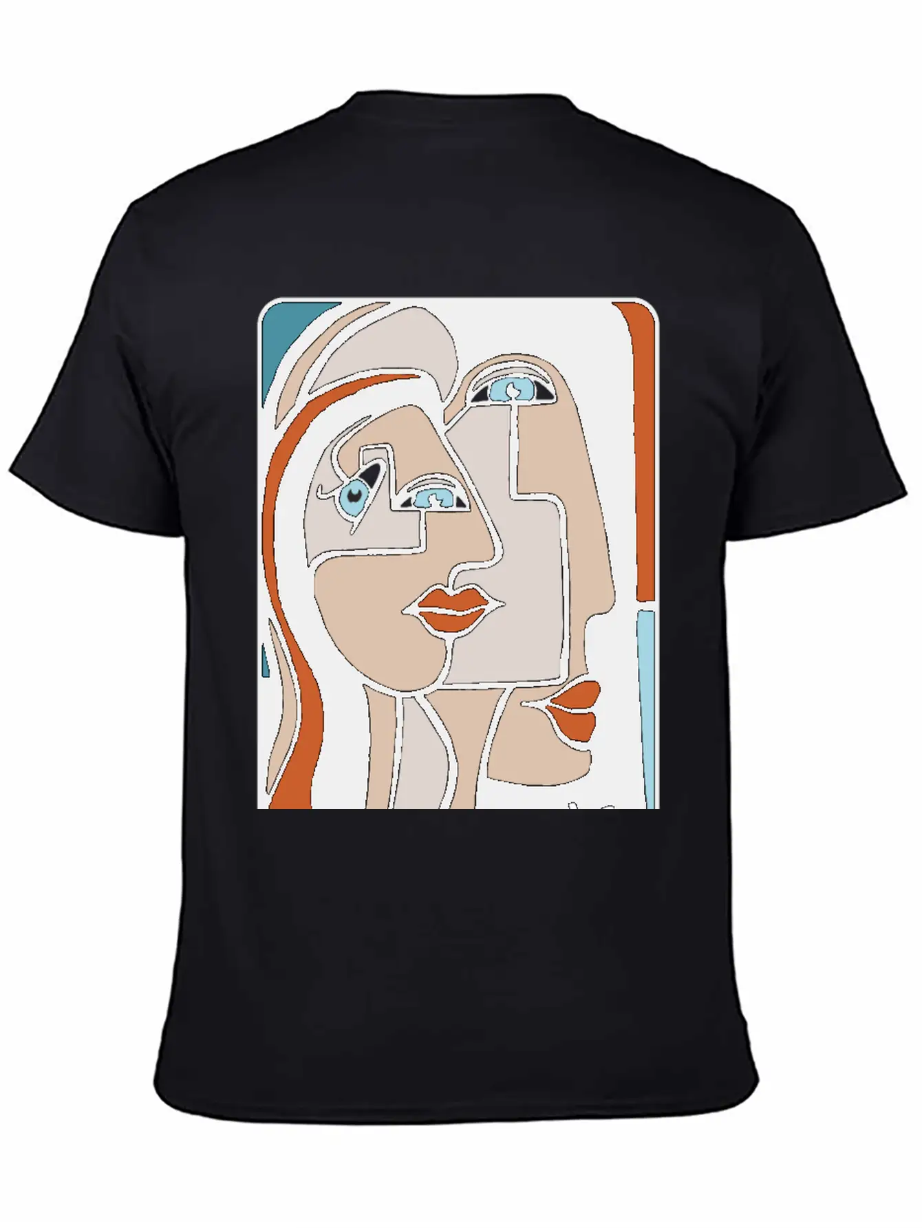 Abstract Paint Woman Unisex Cotton Tee – Relaxed Fit For Any Occasion